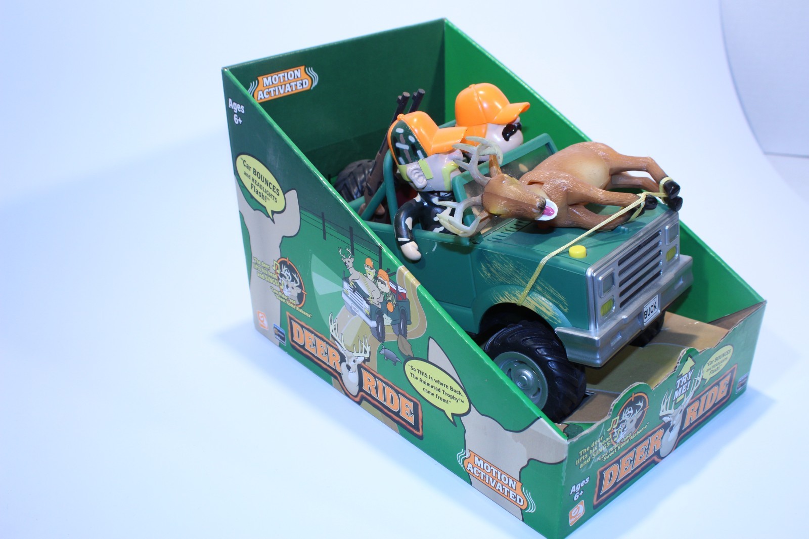 Gemmy Deer Ride Motion Activated Singing Buck Read Description New Batteries