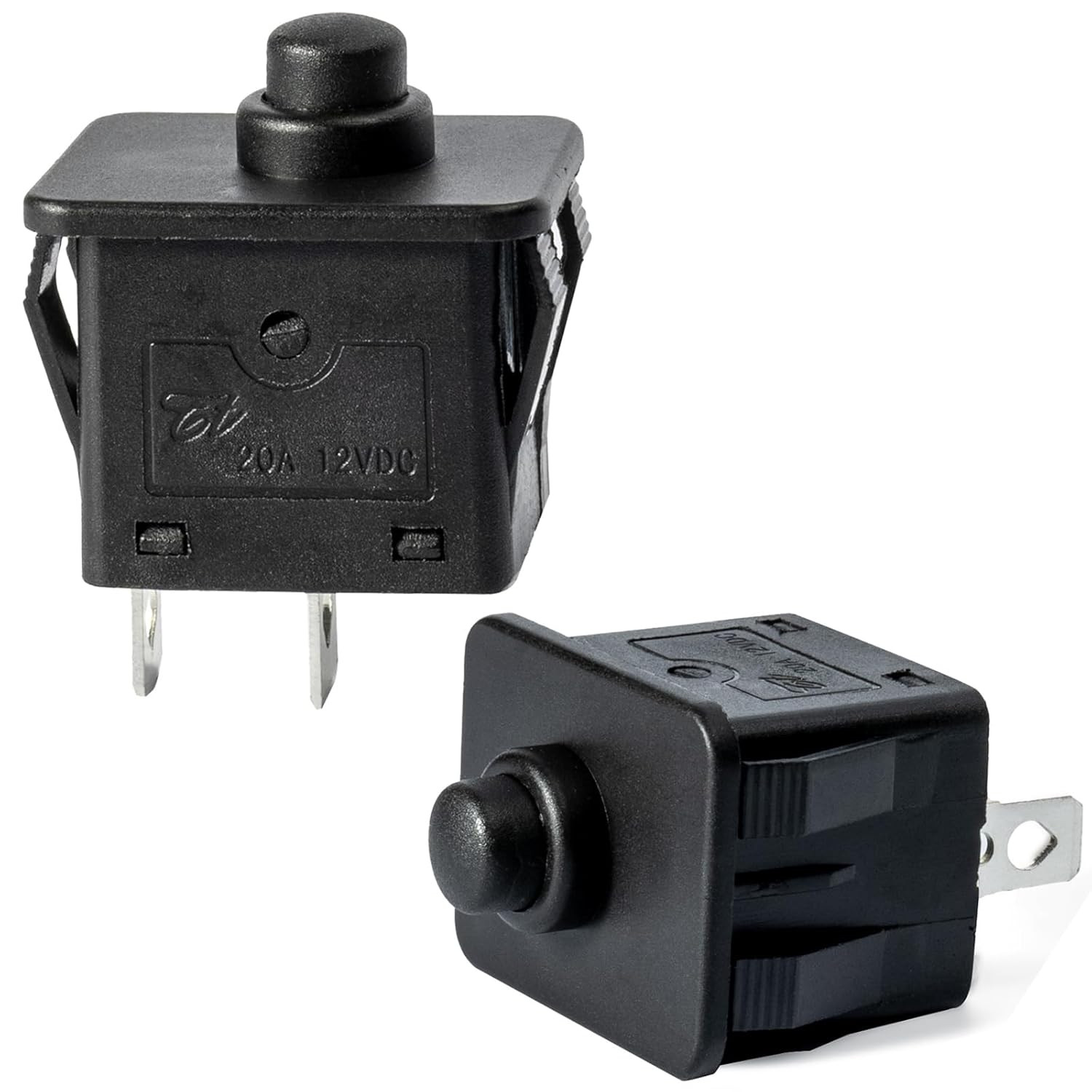 2 Pcs 12Volt 6Volt 2Pin Plunger Type Power Wheel Foot Pedal Switch Accelerator G