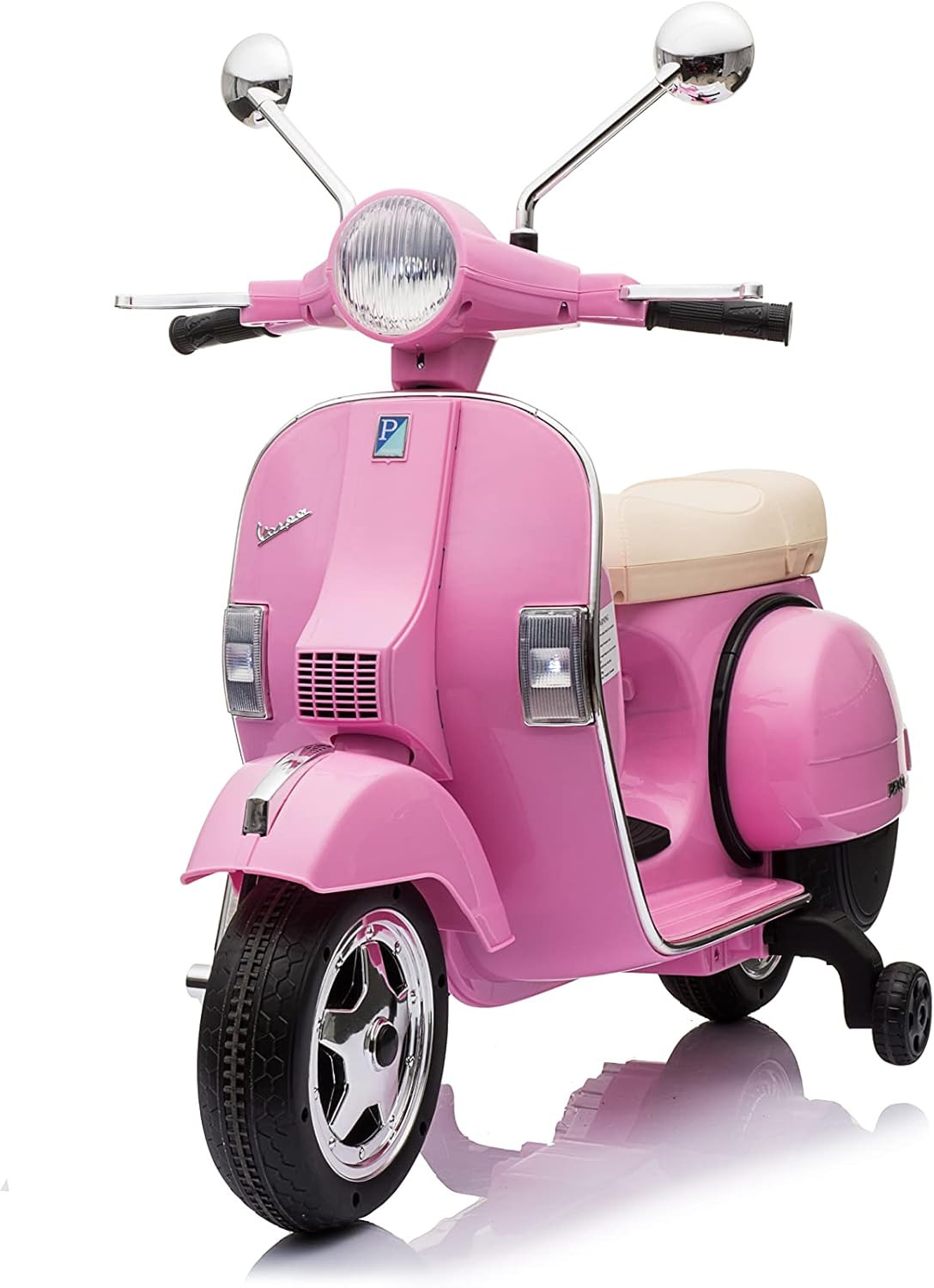 Vespa Scooter, 12V Battery Powered Ride on Car – Electric Scooter for Kids with