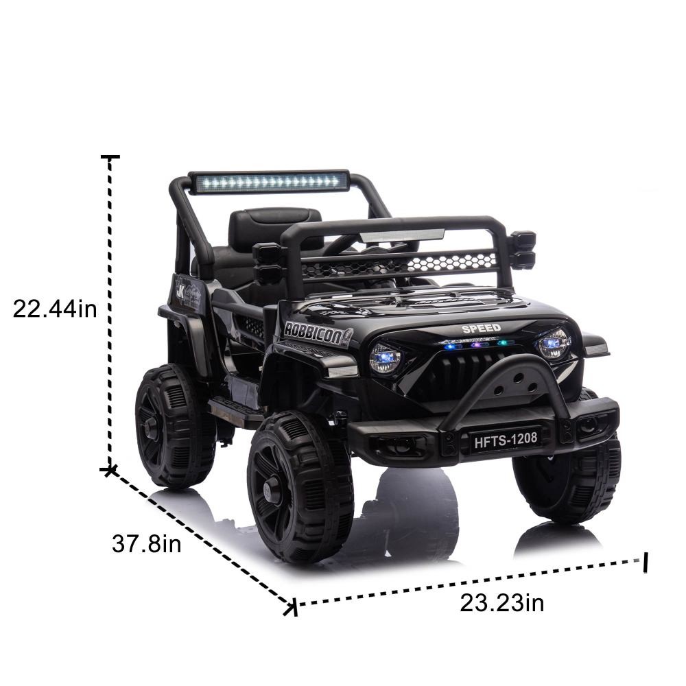 12V Kids Ride On Electric Truck with Parent Control, 2WD, Four-Wheel Suspensi…