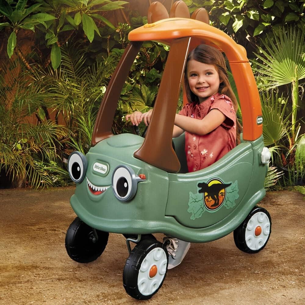 T-Rex Cozy Coupe Ride-On Car for Kids – Large Multicolor Fun & Adventure