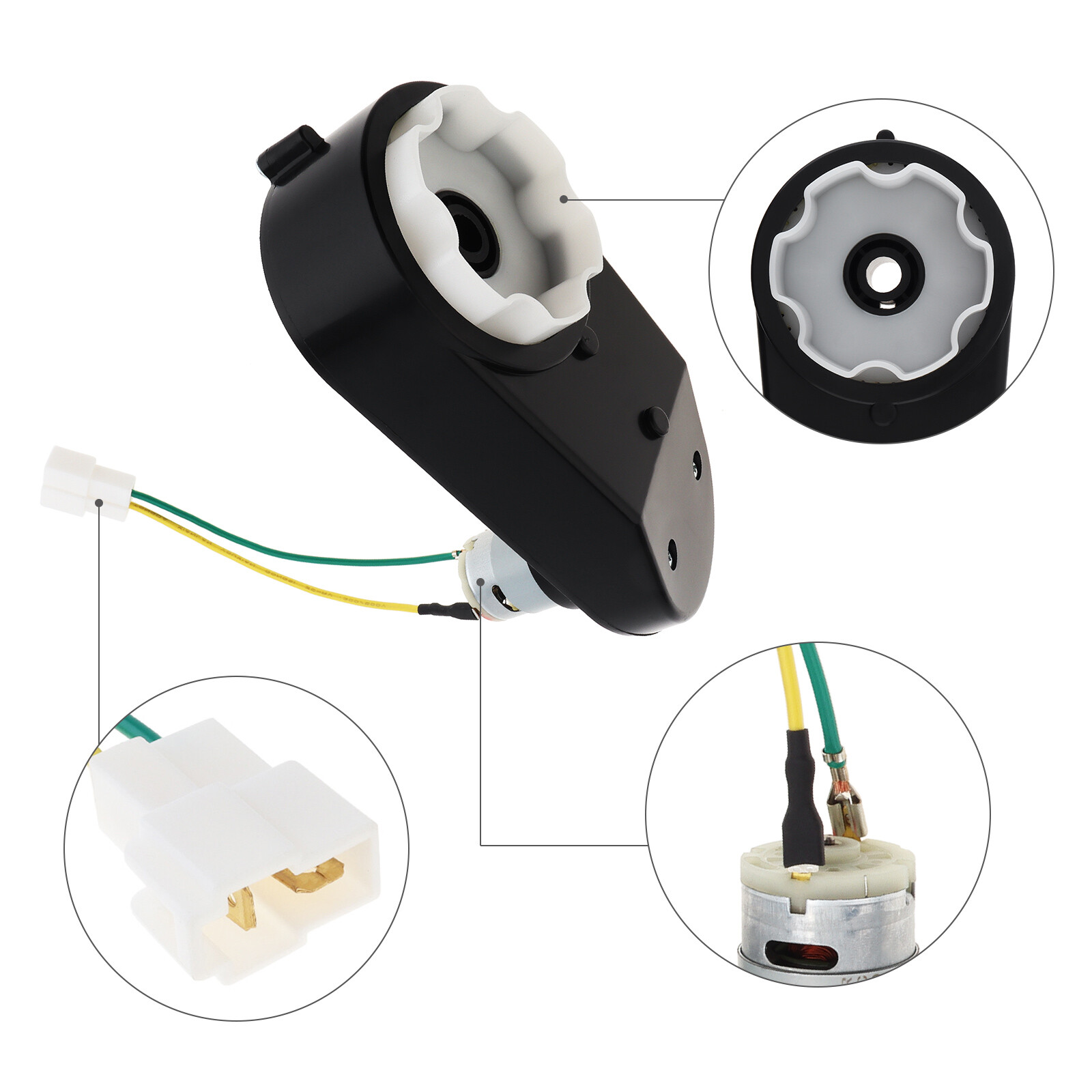 12V RS390 Children Ride On Car Motor 1.0CM Axle Children Electric Car Gearboxes