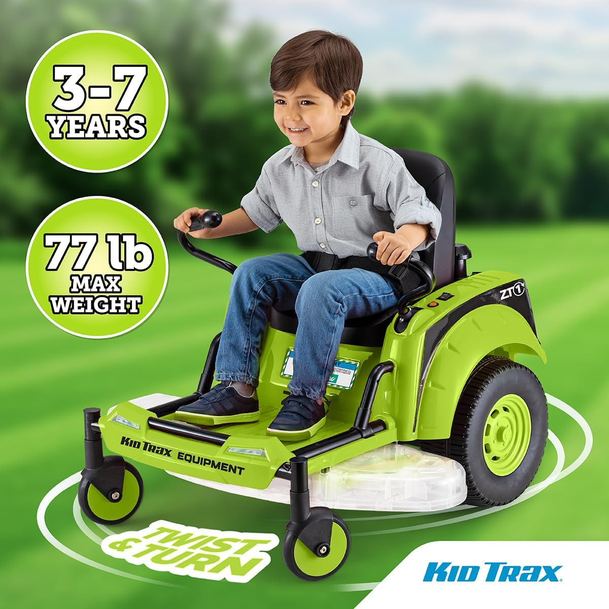 12V Zero Turn Lawn Mower Toodler Toys – Ride on Toy, Outdoor Toys, Tractor Toy,