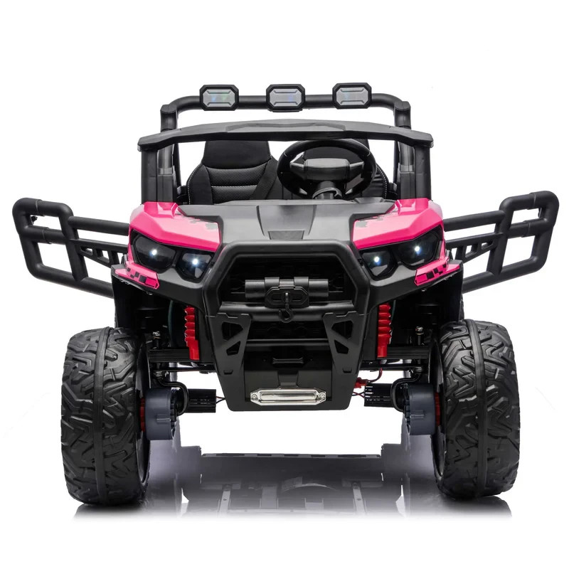 24V 4WD KIDS GIRLS RIDE ON ELECTRIC UTV CAR 480W 4X POWERFUL MOTORS,2 SEATER+ RC
