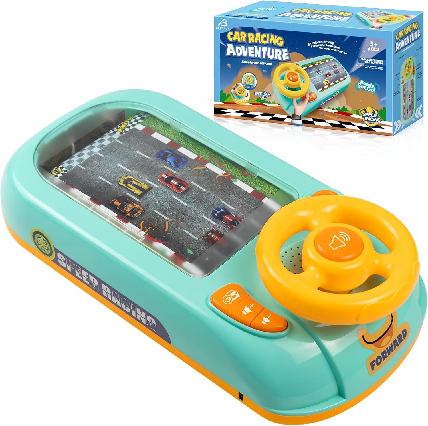 Educational Steering Wheel Toy | Toddler Traffic Sense & Hand-Eye Coordination