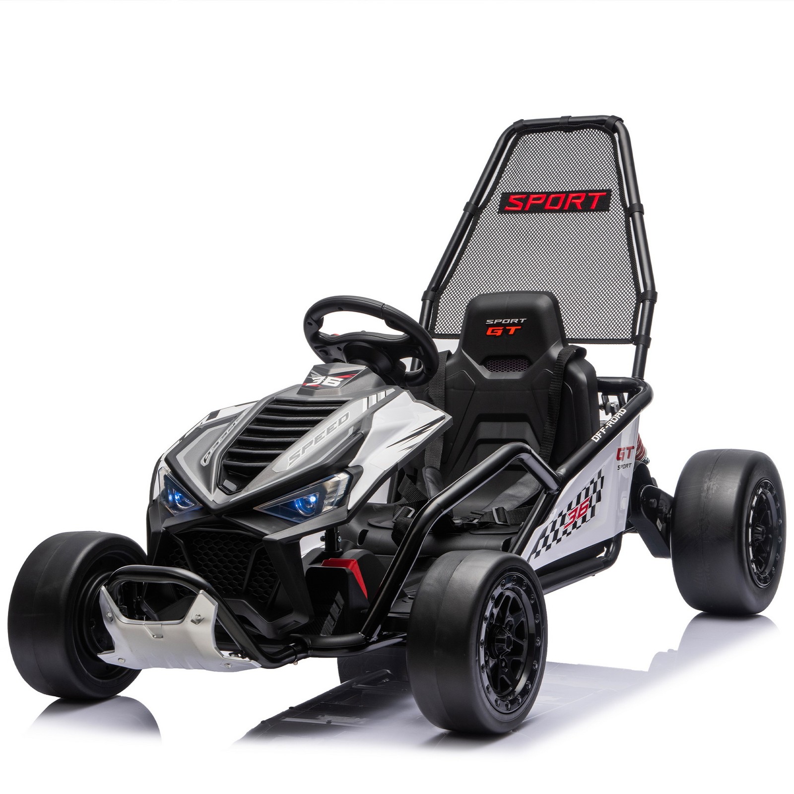 24V 400W 7Ah Sports Go Kart Kids Ride on Drift Car Toy EVA Tires Rear Suspension