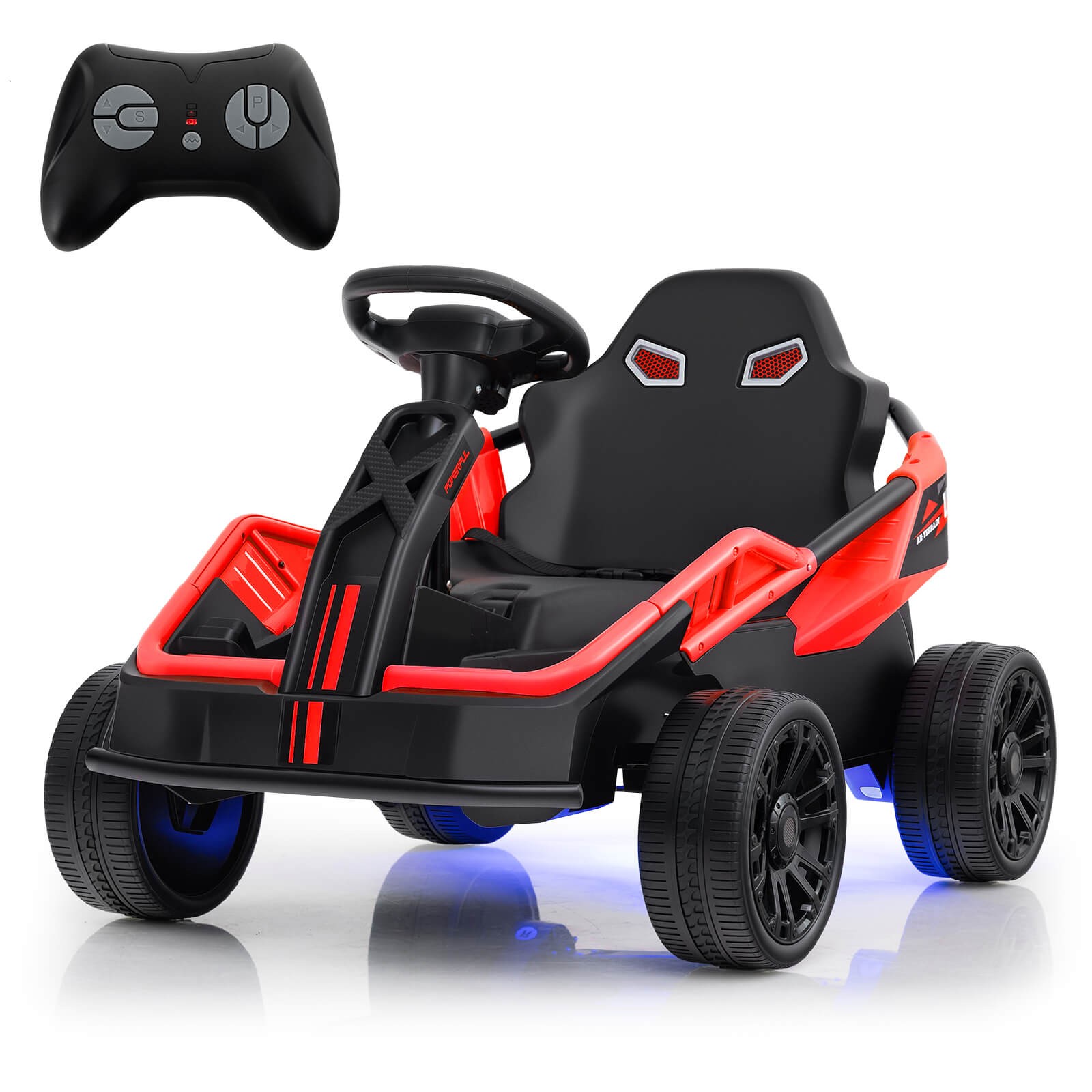 Ride on Car for Big Kids 12V Battery Powered Electric UTV w/Remote Control Red