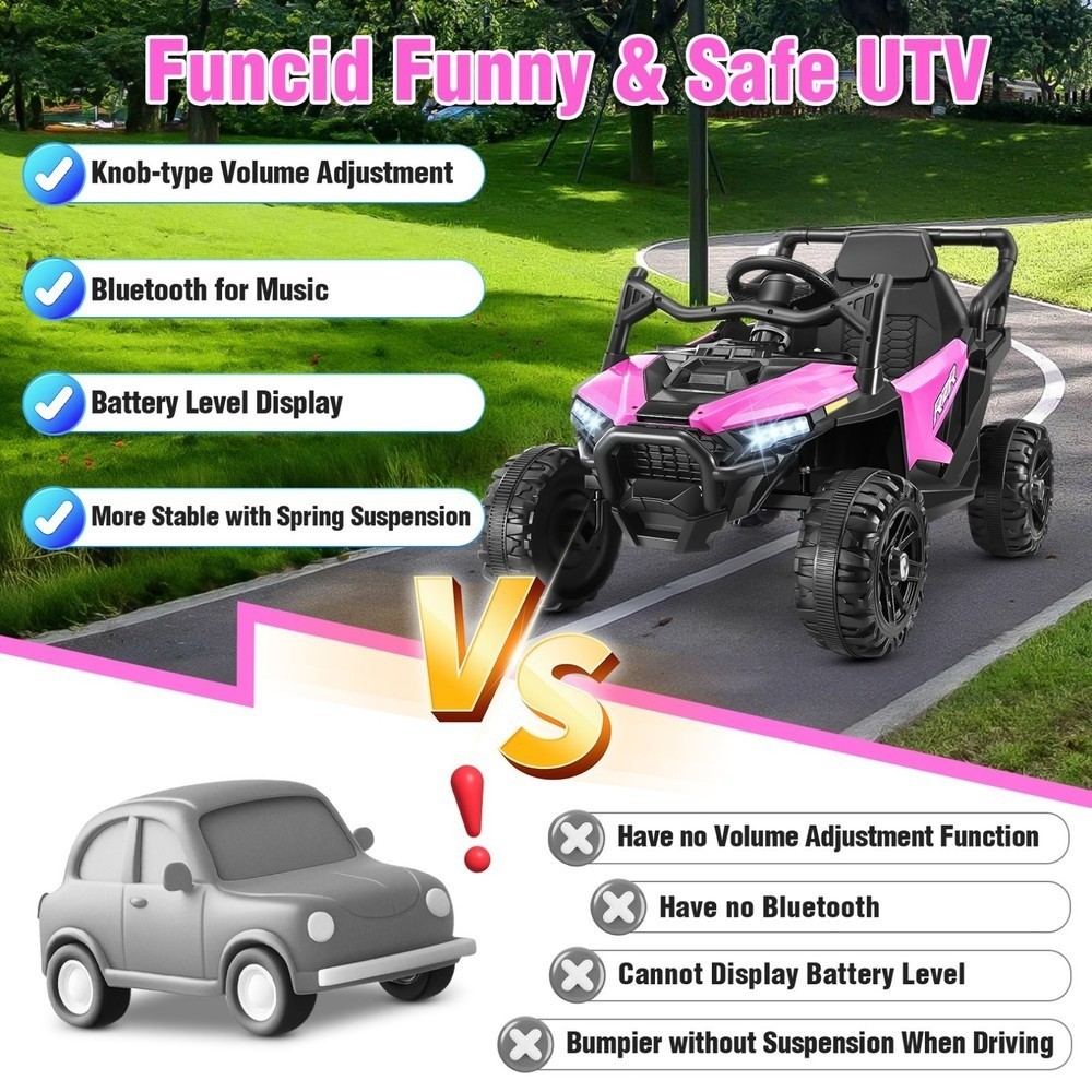 24V Kids Car Ride on Toy 2*200W Motors Electric Battery Power Wheels with Remote