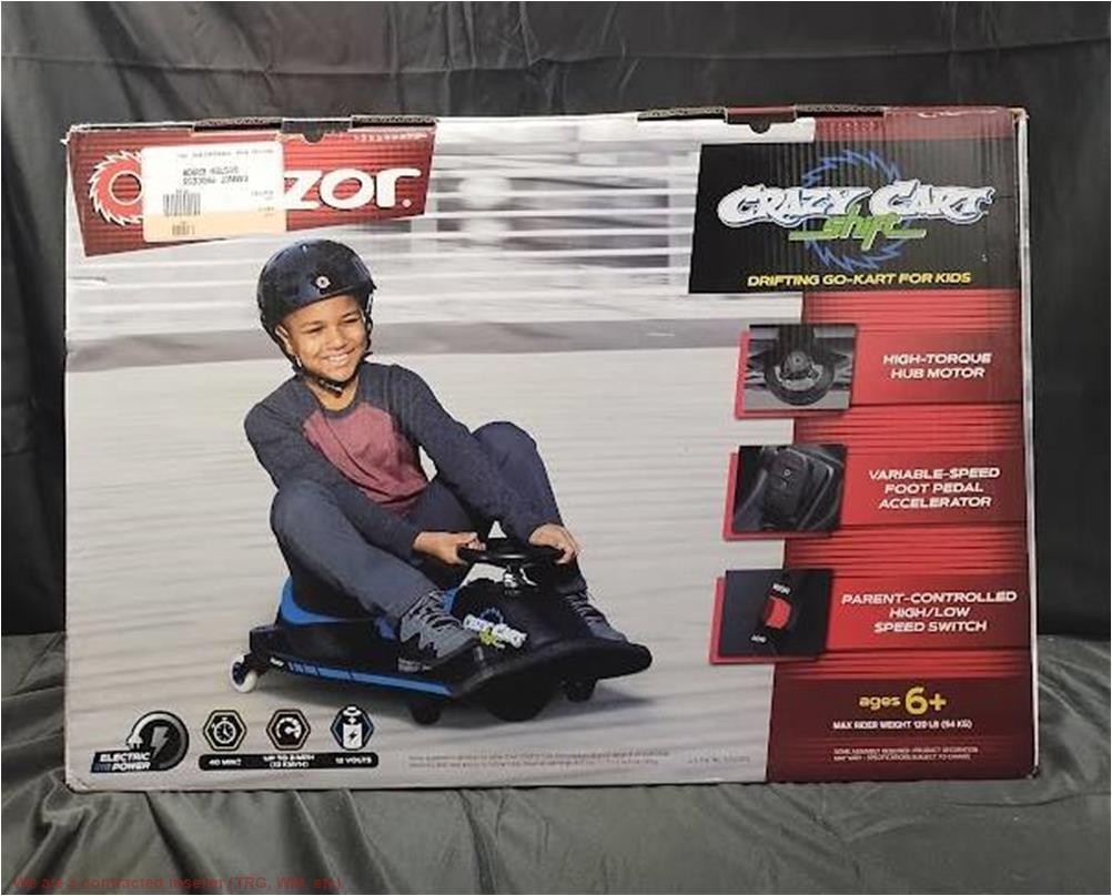 Razor 12V Crazy Cart Shift Electric Drifting Go Kart
