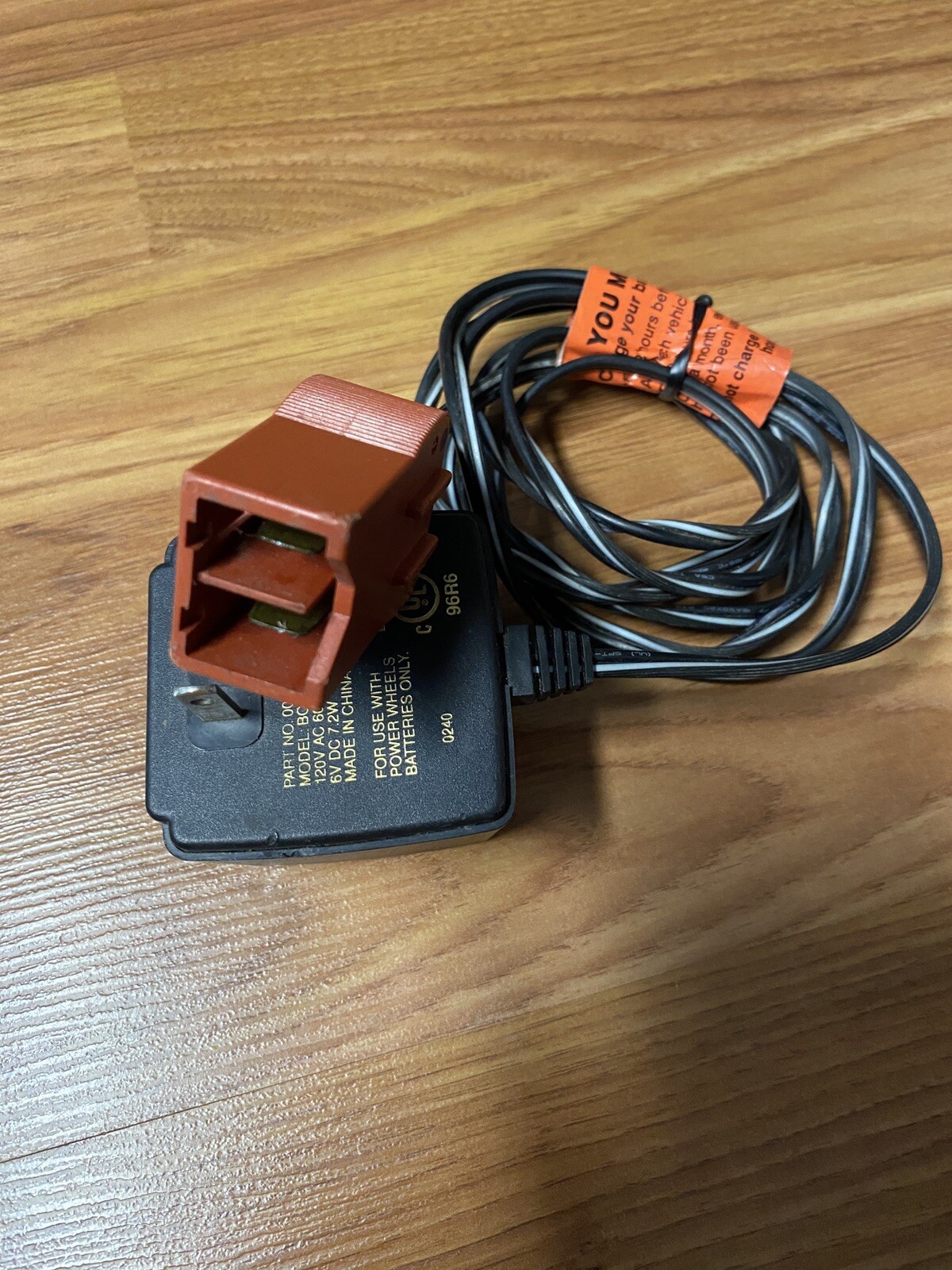 Fisher-Price Power Wheels 6 Volt Battery Charger BC-120-61200