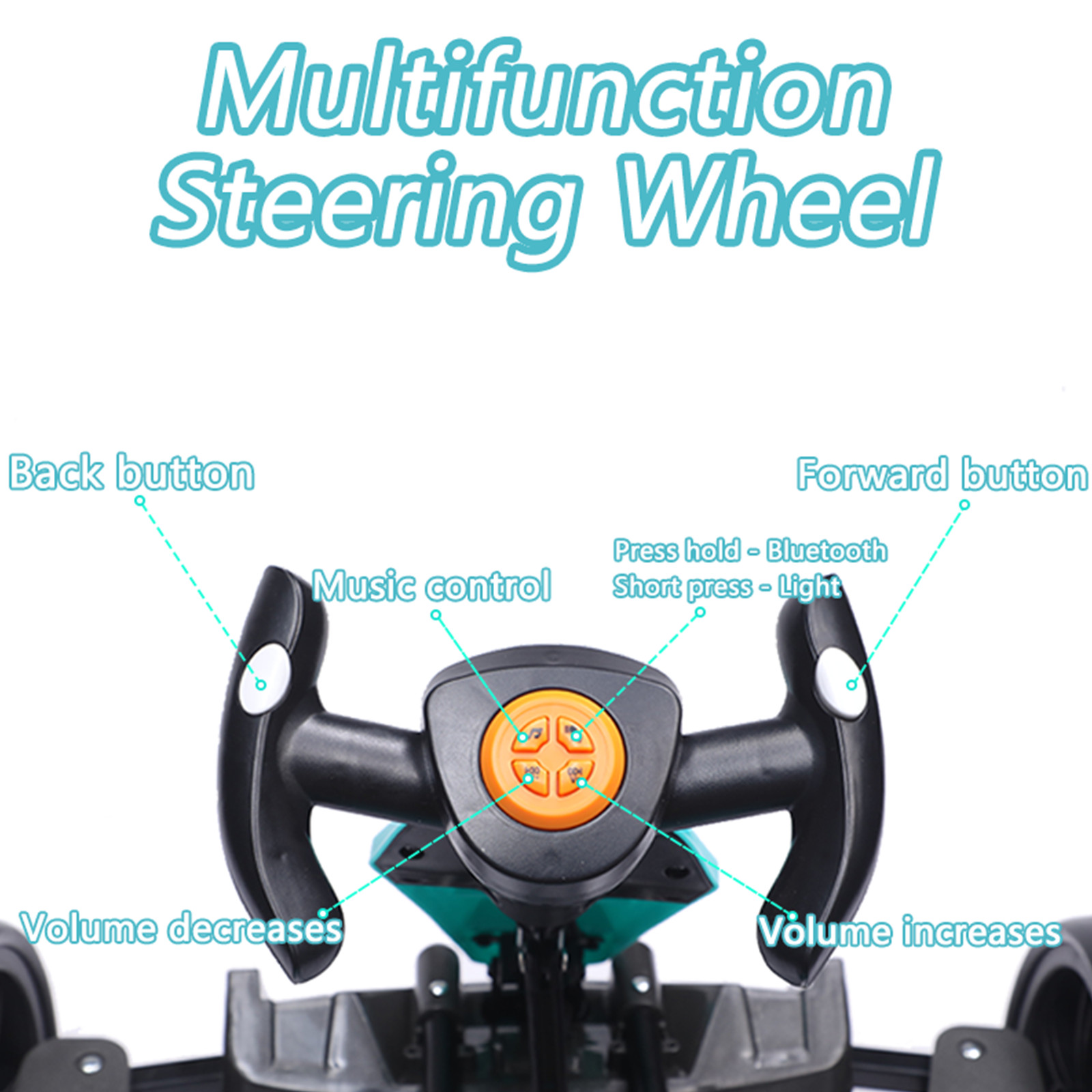 12V Electric Go Kart for Kids with Adjustable Seat Pedal Go Kart Ride on Toy