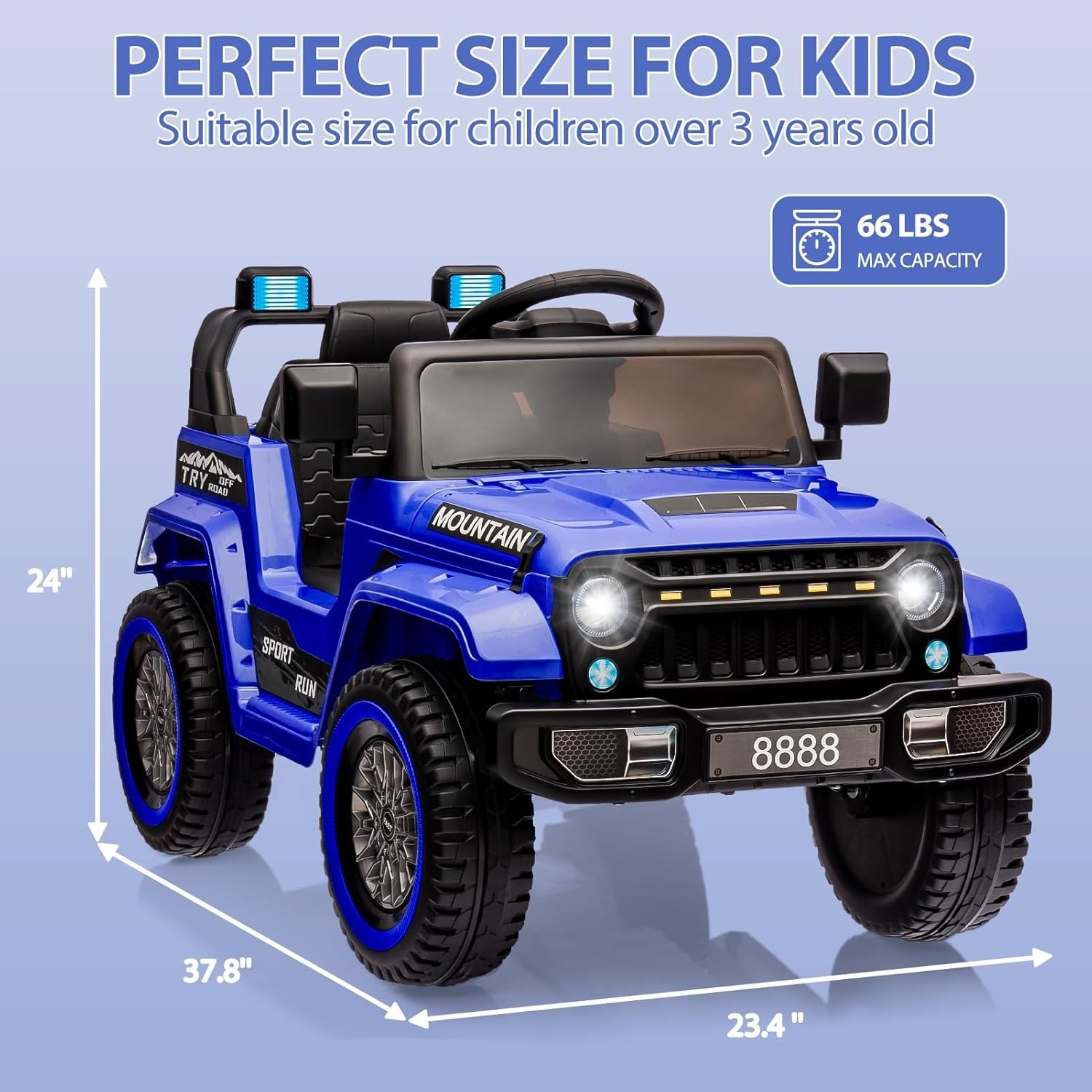 Kids Ride on Car Toy 12V Electric Power Wheels Truck w/Remote Control 3 Speeds