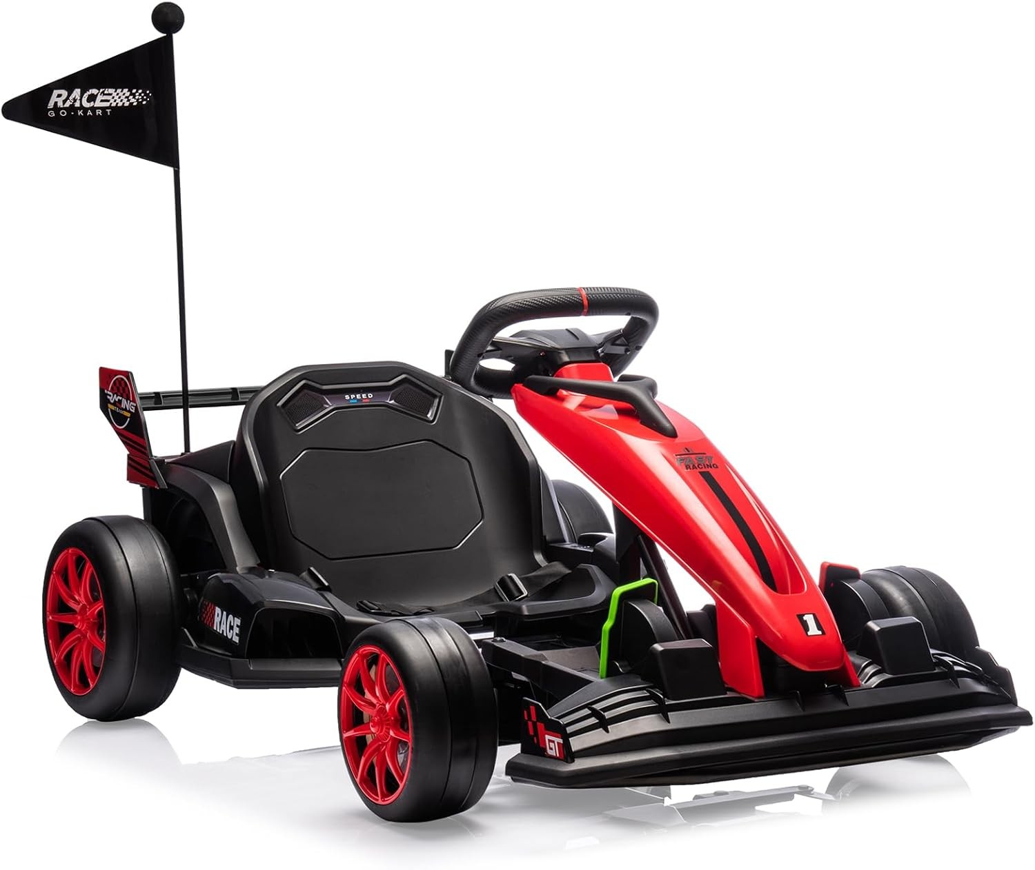 GARVEE Electric Go Kart for Kids 6–12, 24V 7AH, Dual 200W Motors, Drift Tires
