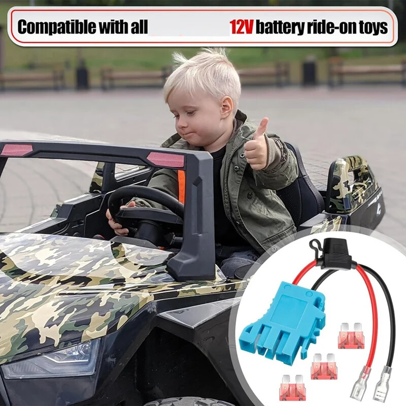 2Pack 12 AWG Wire Harness Connector For Peg-Perego 12Volt Battery Riding Toy
