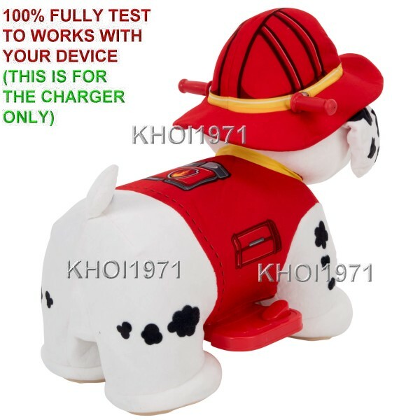 WALL charger AC adapter FOR 19069 Huffy Paw Patrol Marshal Plush ride on Nick 6V