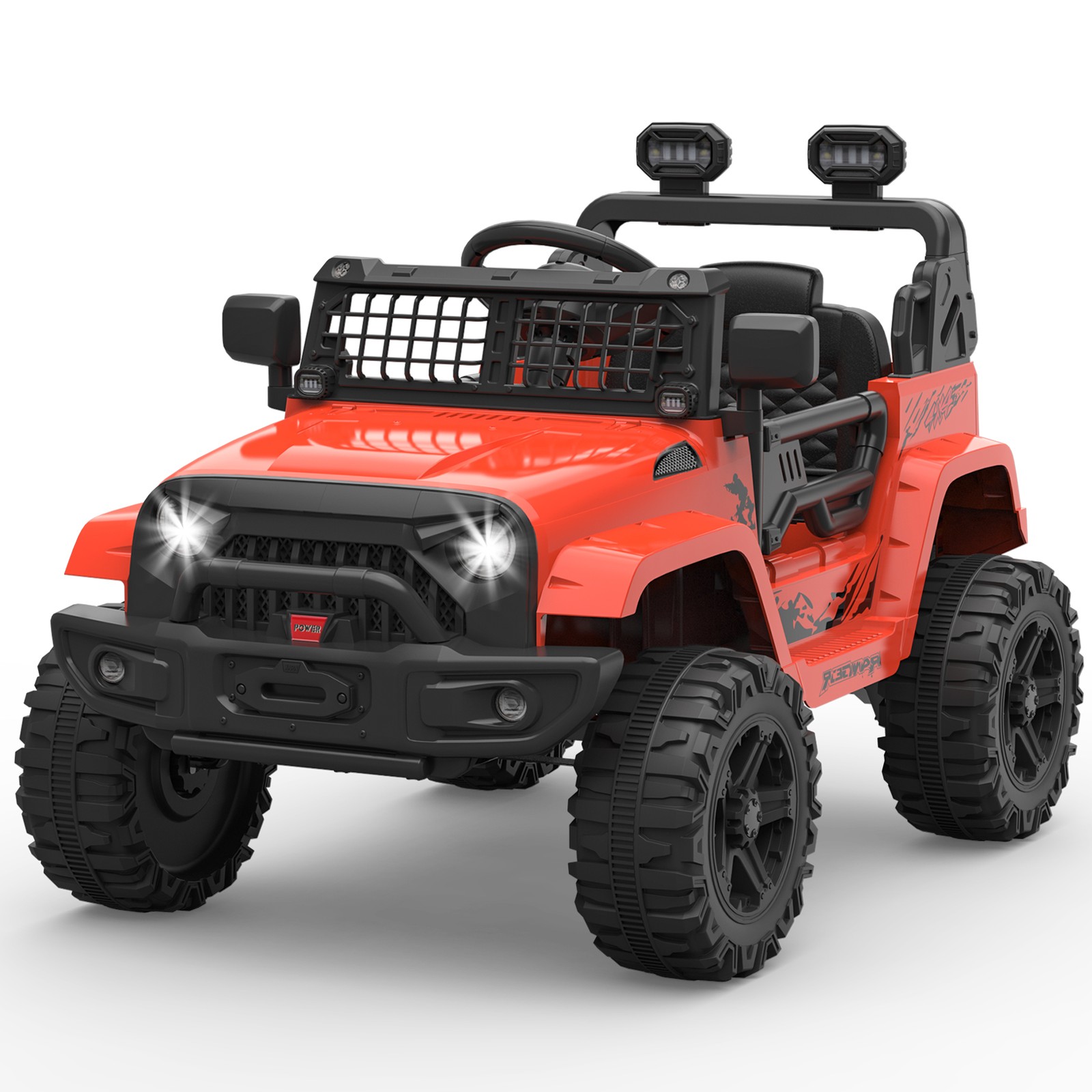 Red Kids Electric Ride on Car Toys 12V with Remote Control for Kids 3-8