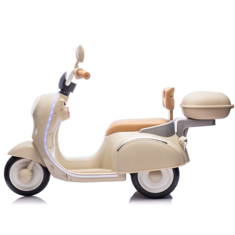 12V Kids Ride On Three-Wheel Electric Motorcycle W/Bluetooth Music For 3-6 Years