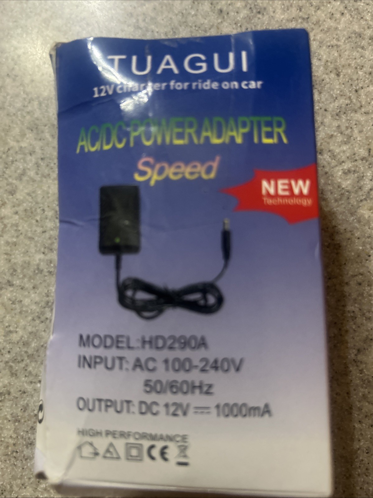 Tuagui 12V Charger Replacement AC/ DC Power Adapter Model HD290C