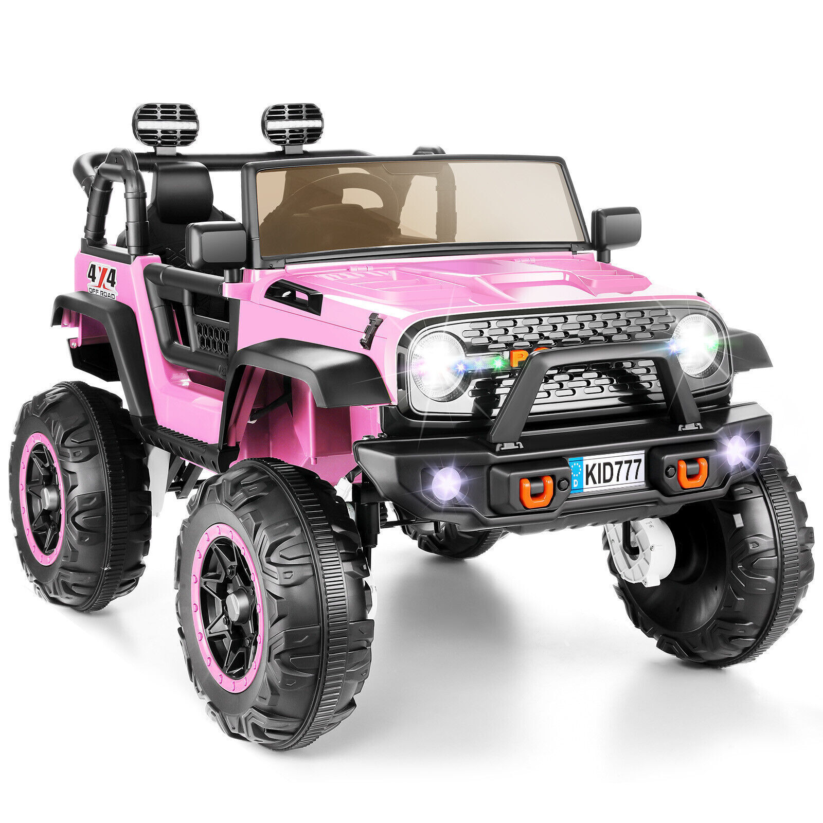24V Kids Ride On Car Truck 2 Seater Jeep Electric Vehicle Remote Control LED&MP3