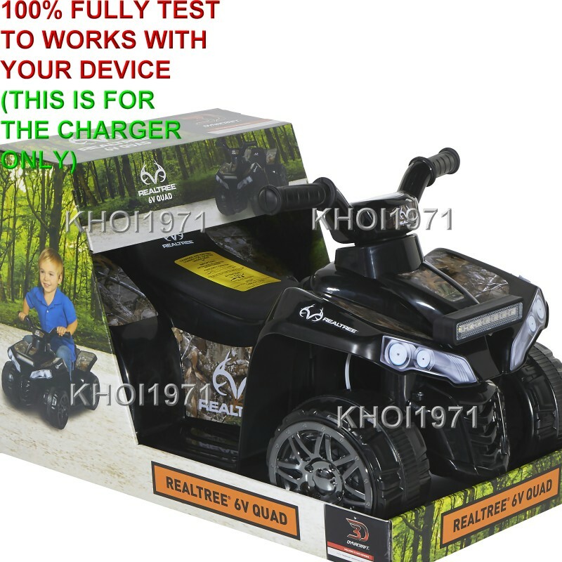 8FT WALL charger AC adapter FOR BLACK CAMO 8805-12 Dynacraft Realtree ride on 6V