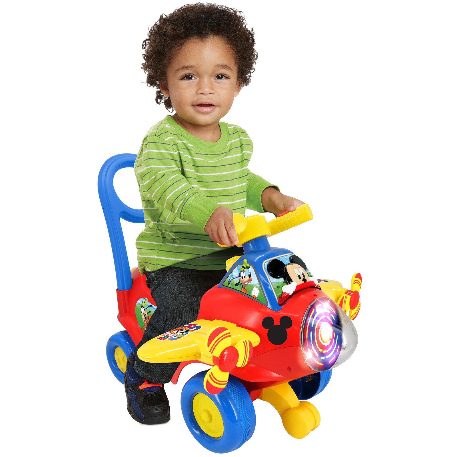 Kiddieland: Disney Activity Plane Ride-On – Mickey – Spinning Light & Sounds