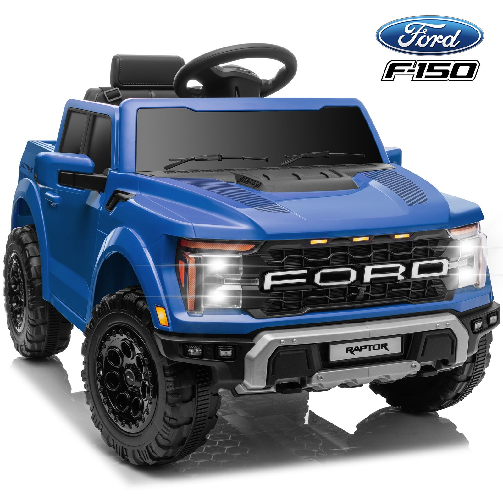 Ford F150 12V Ride On Toy Car Raptor Electric Powered Truck Remote Control