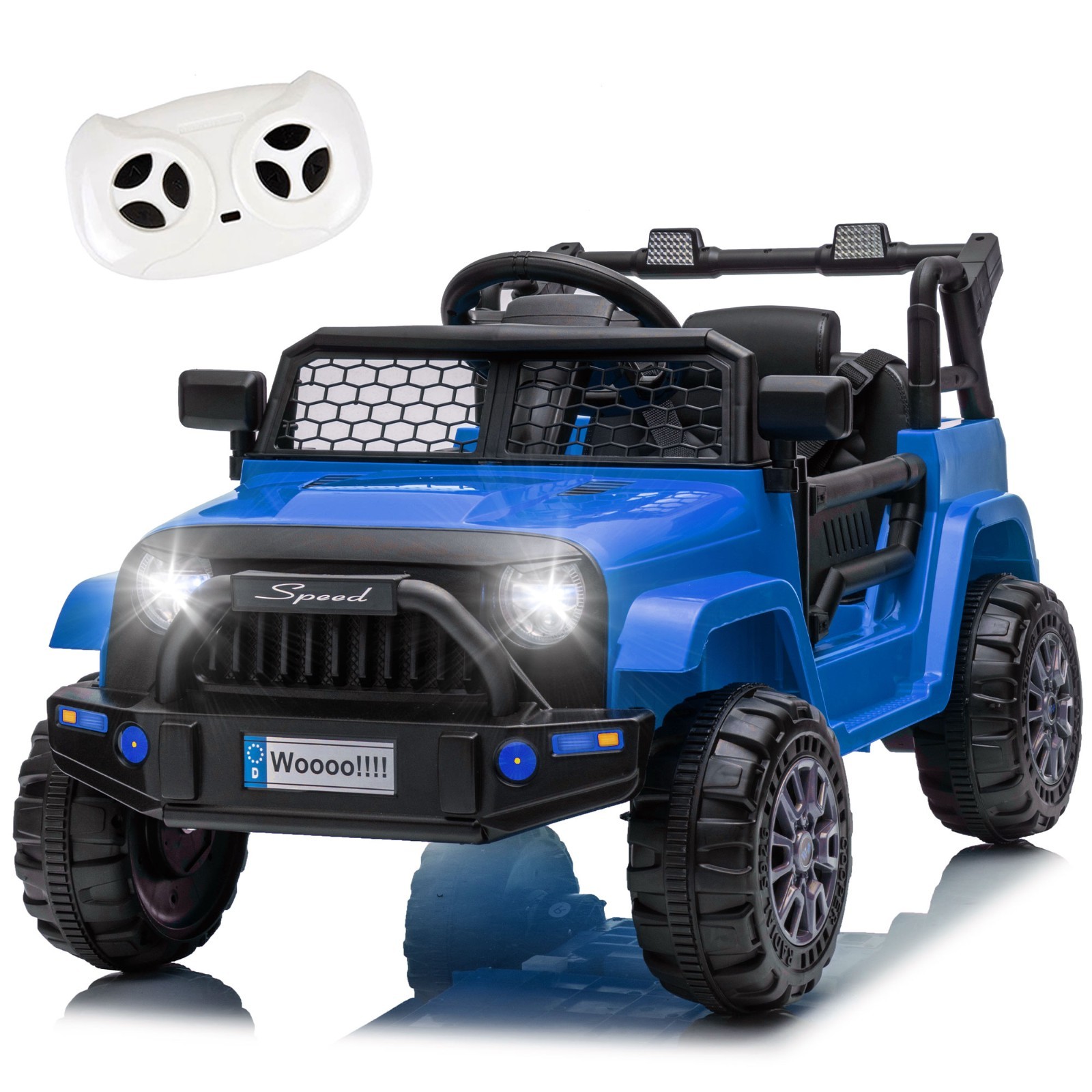 12V Kids Ride On Toys Truck w/Remote, Electric Toddler Ride on Car for Kids,Blue