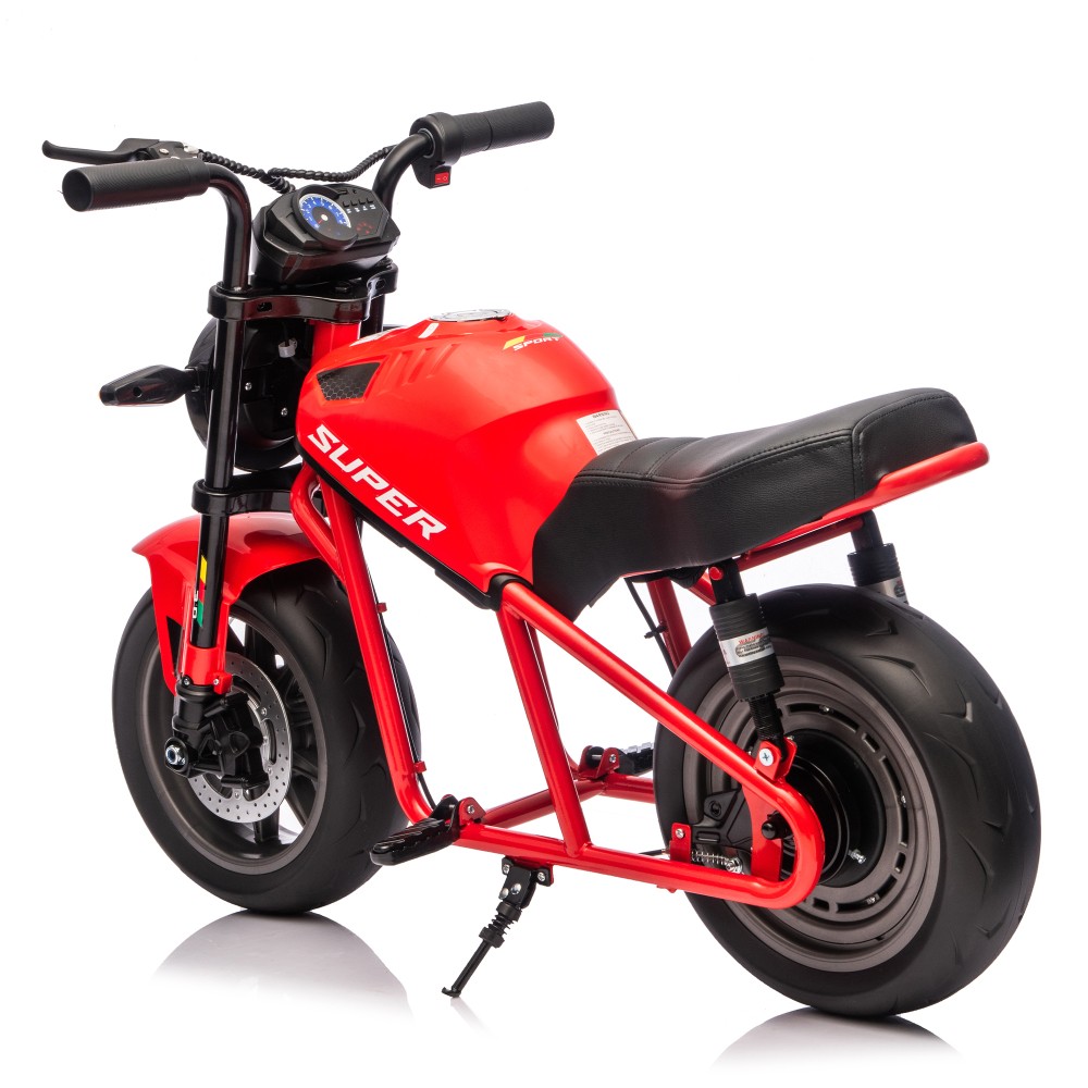 300W Kids Ride On Electric Toy Muscle Motorcycle Hub Motor Dual Suspension Age 6