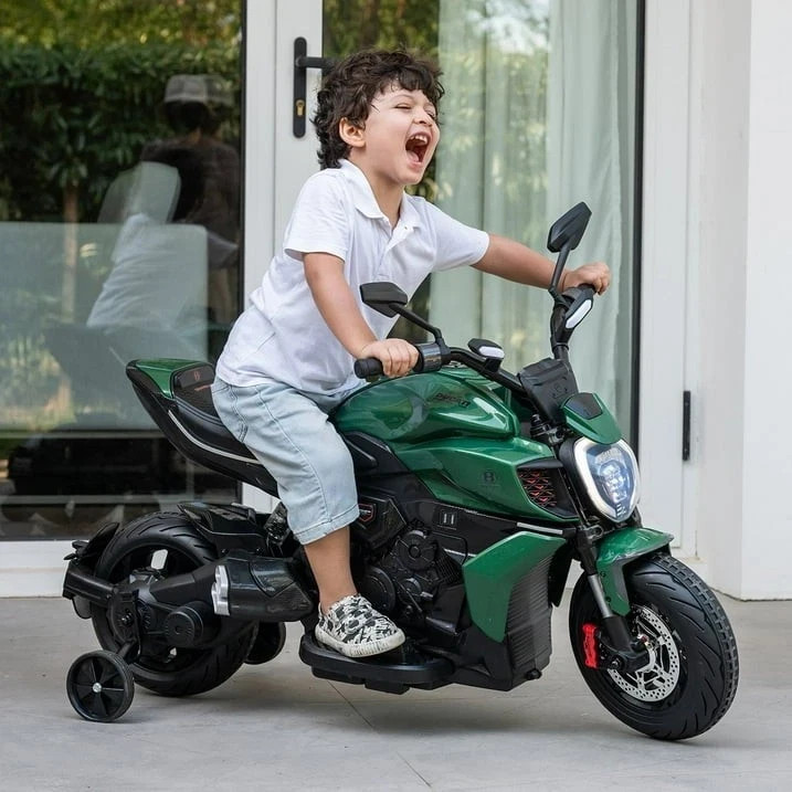 Bro Ducati & Bentley Motorcycle Kids 12V Ride-On