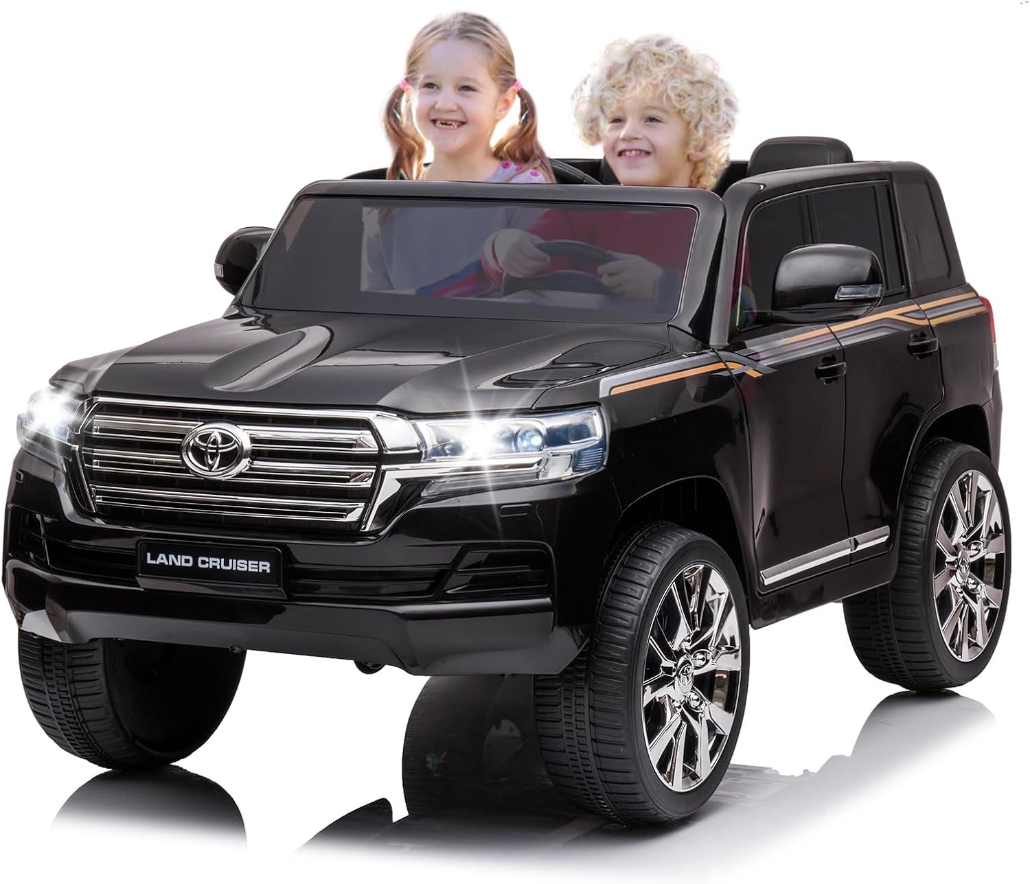 12v Licensed Toyota Land Cruiser Ride-on Car – Remote Control,Music,Horn & LED
