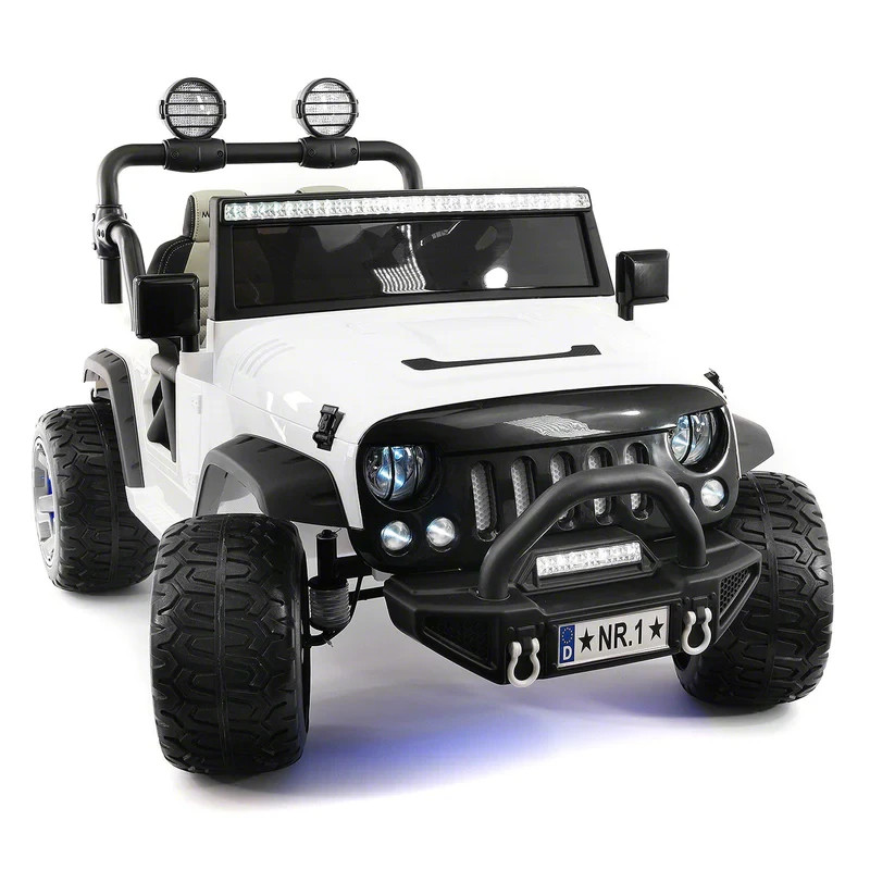 24V ELECTRIC KIDS RIDE ON TRUCK JEEP TWO POWERFUL MOTORS,2 SEAT EVA TIRES LED+RC