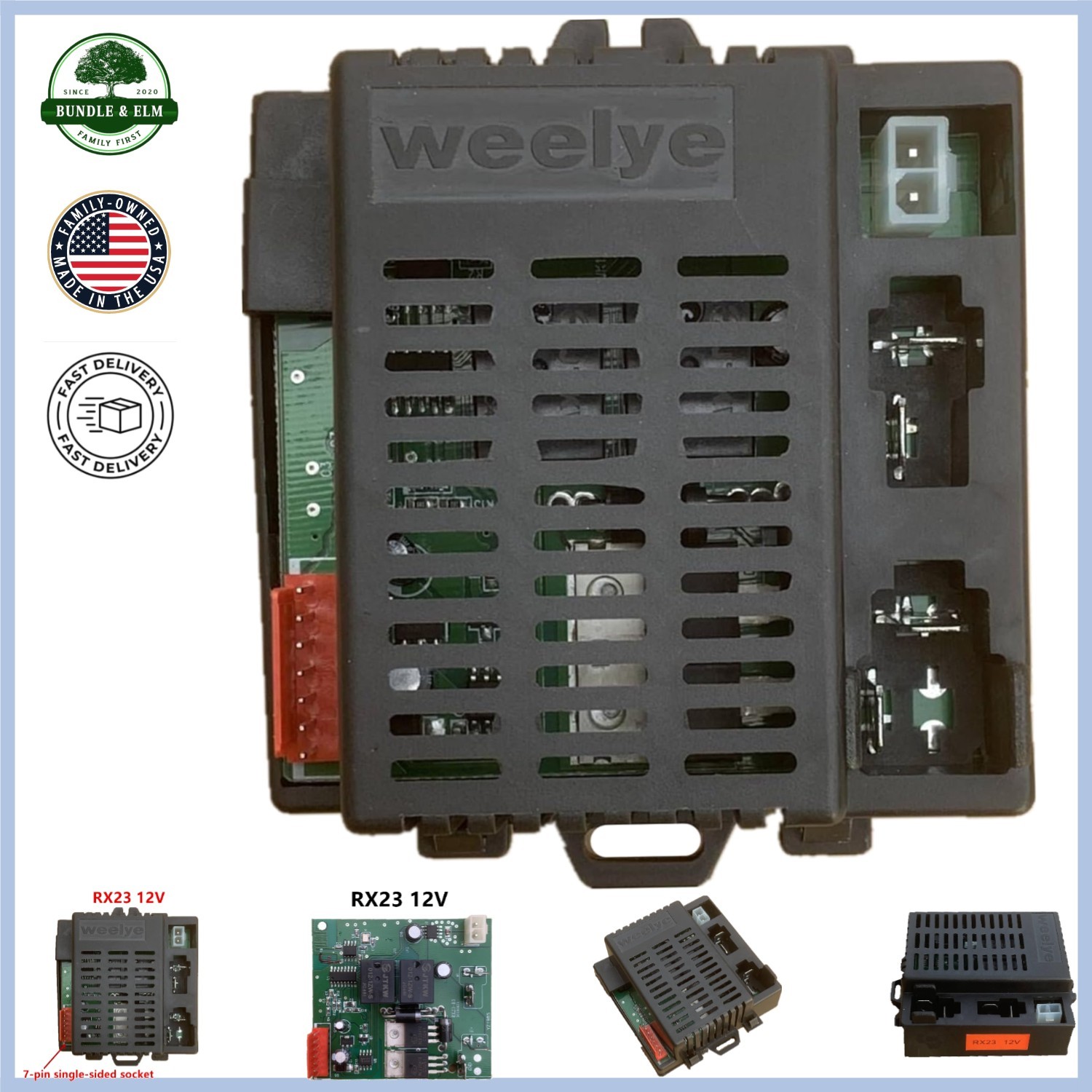 Replacement Control Box for Children’s Electric Cars, RX23 Model Compatible
