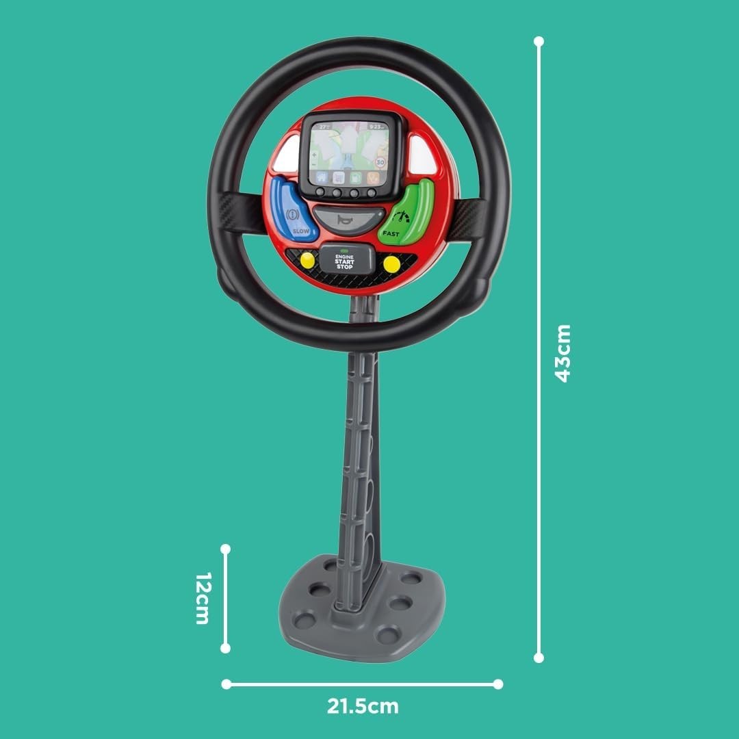 Toy Steering Wheel with Interactive Features, Ideal for Kids 18 and Older