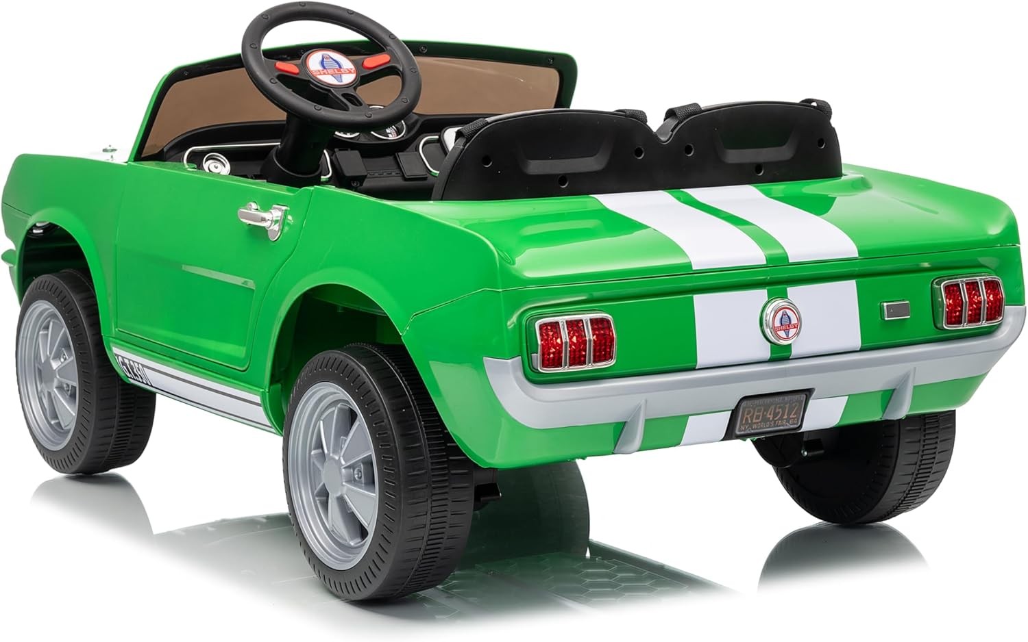 Kids Electric 24V Wheeler Car Ride on Toy Licensed Shelby GT350 with Remote LED