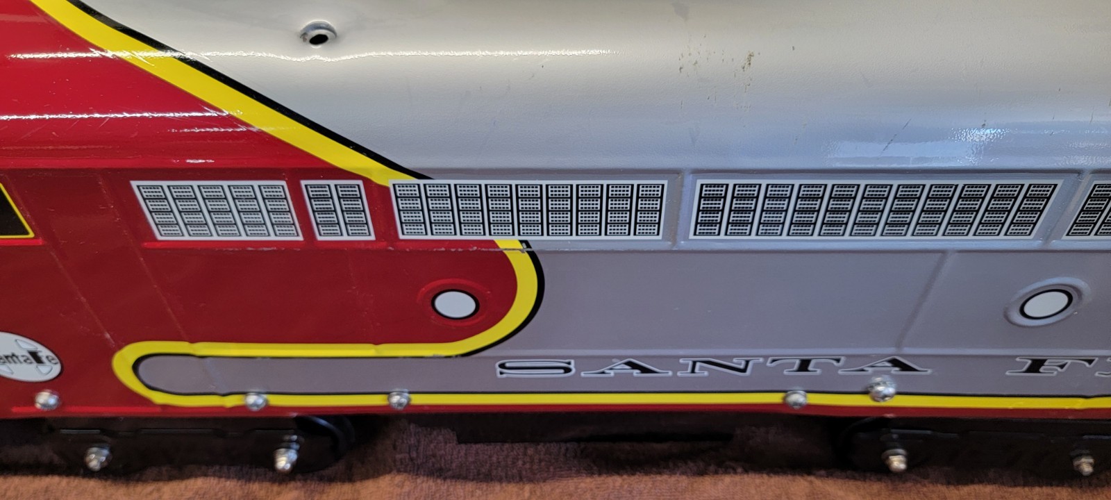 Morgan Cycle Metal Kids Ride on Santa Fe Train Discontinued