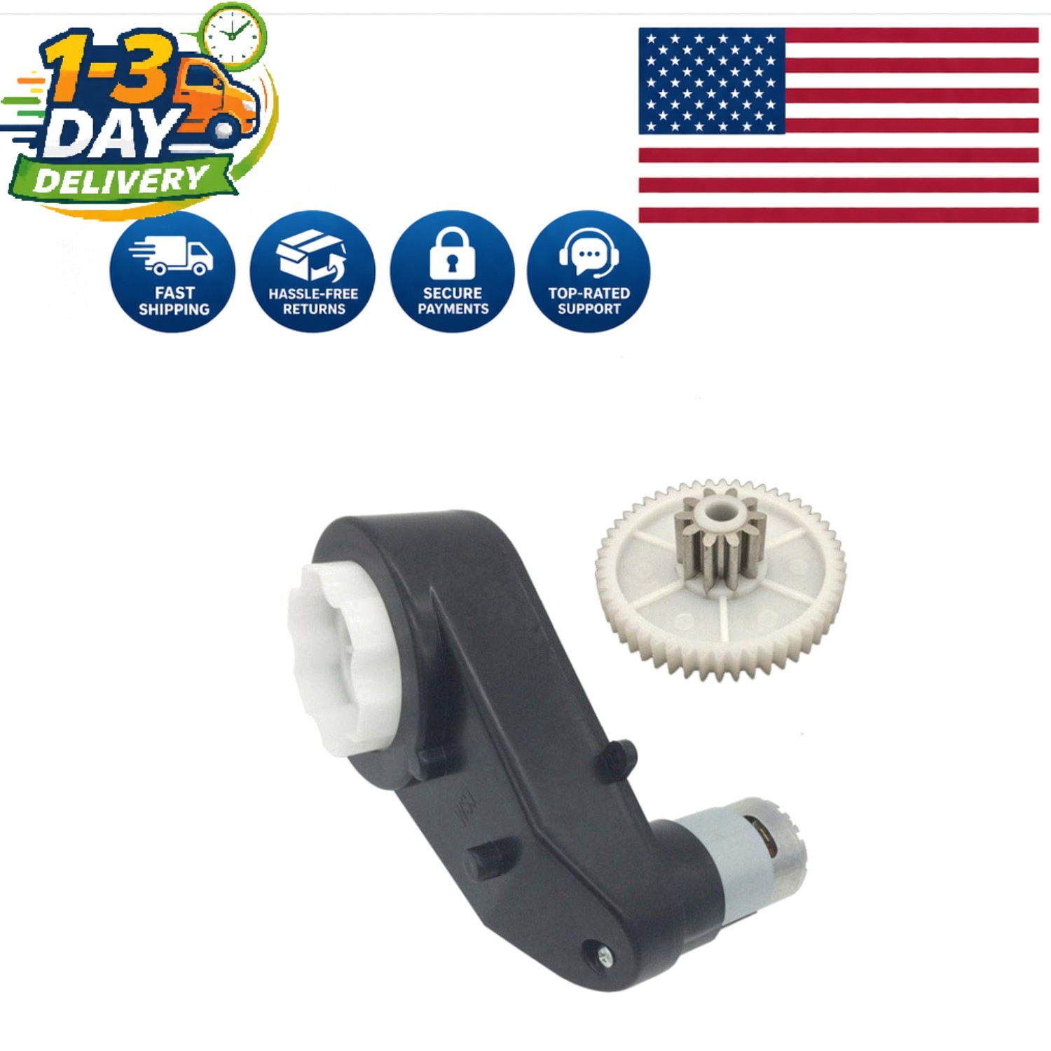 12V550 High-Speed Motor Gearbox with 40000 RPM for Kids Electric Vehicles
