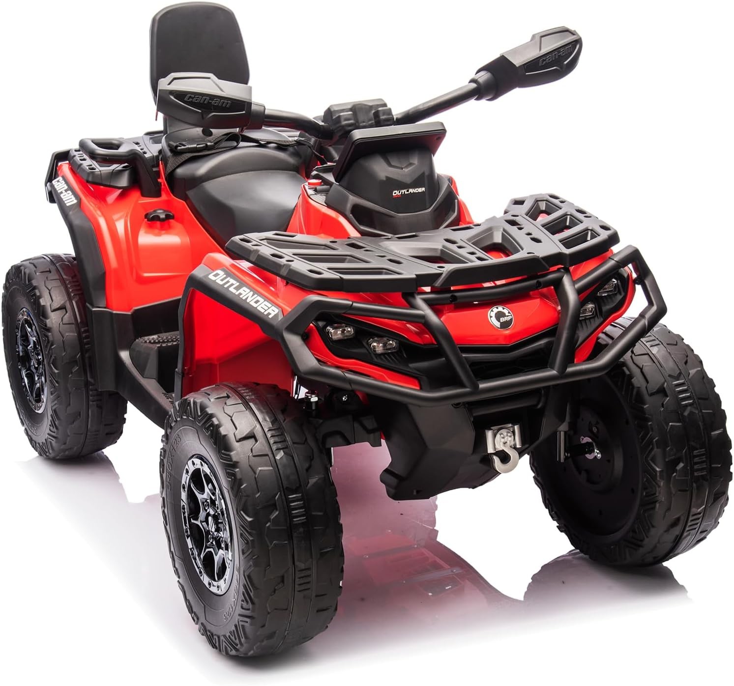 12V 2-Seater Kids ATV with Parent Remote Control, LED Lights & Spring Suspension