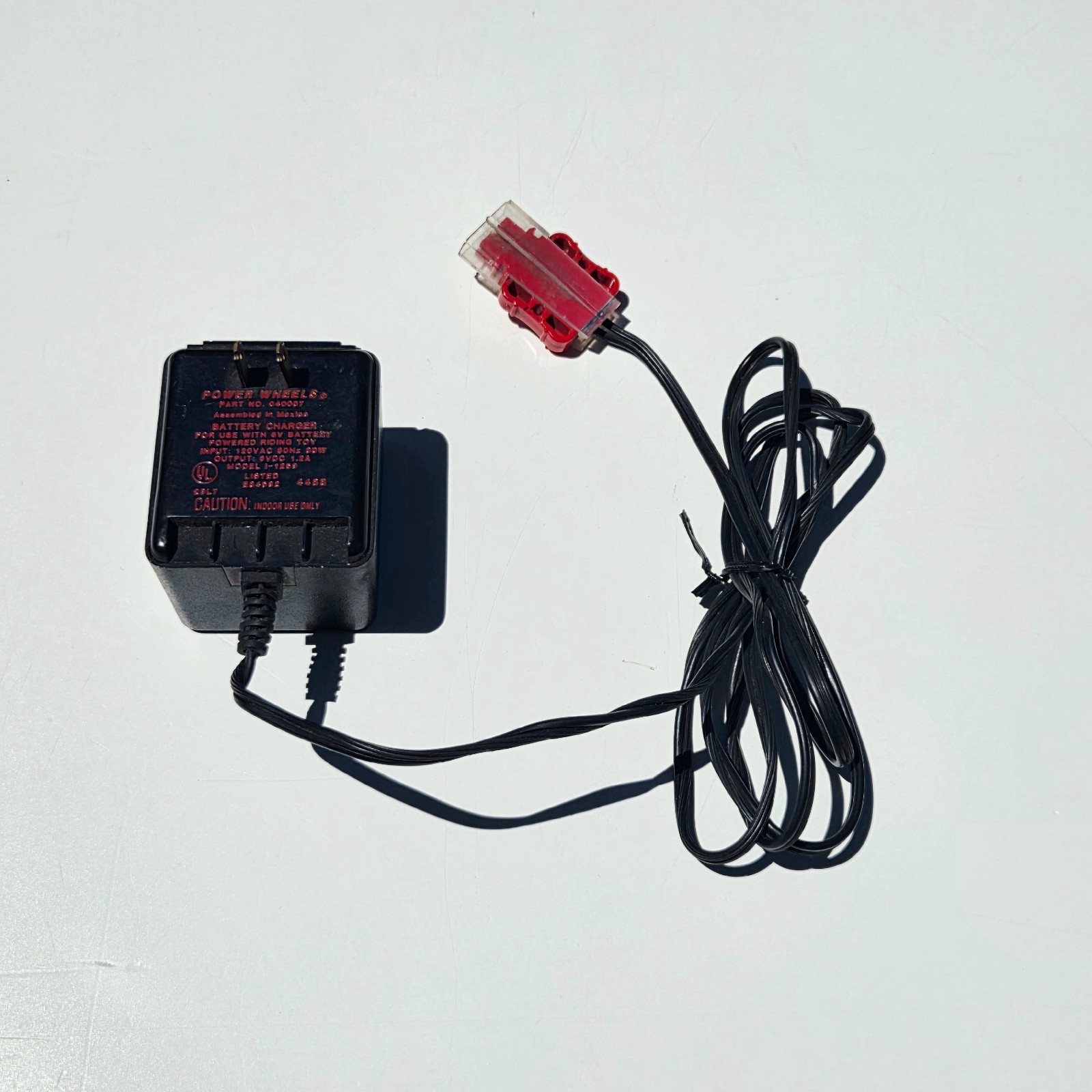 Original Power Wheels Super 6 Volt Battery Charger Type H Part No. 040007 6V