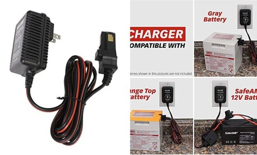 12V Charger Compatible ONLY with Power Wheels Gray Battery and Orange Top