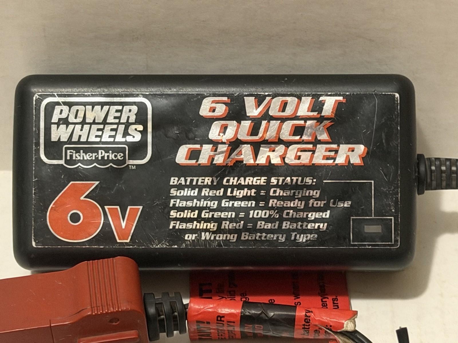 POWER WHEELS FISHER PRICE 6 VOLT QUICK BATTERY 6V 2.5A FAST CHARGER 00801-1484