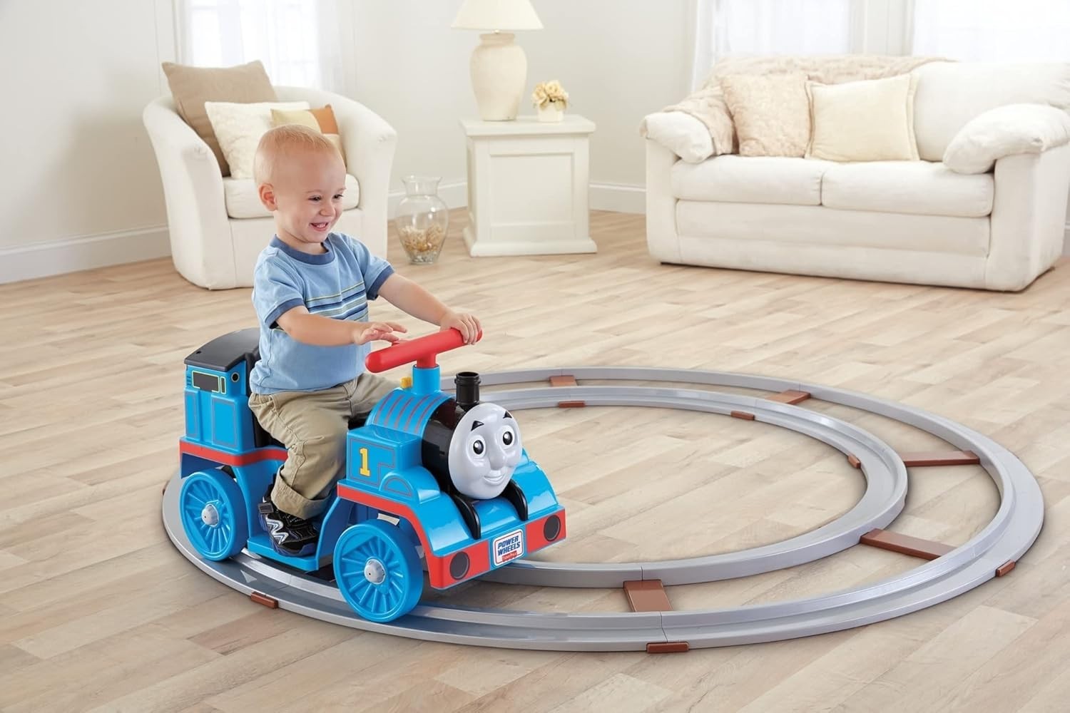 Fisher-Price Power Wheels Thomas & Friends Ride-On Train with Track, Ages 1-3