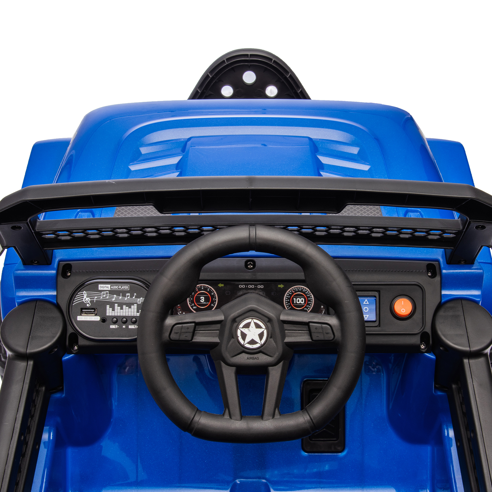 2WD Kids Ride on Car Truck 12V 5Ah Electric Vehicles Car Ride on Toy Aged 3 Blue
