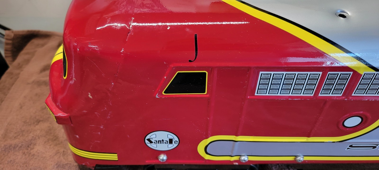 Morgan Cycle Metal Kids Ride on Santa Fe Train Discontinued