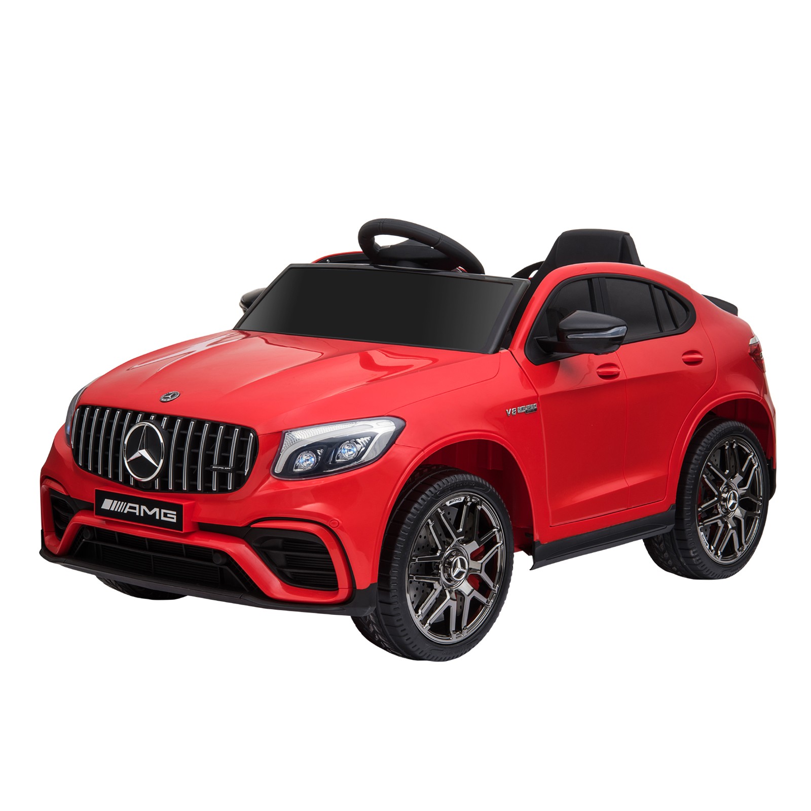 Licensed Mercedez-Benz 12V Kids Ride-On Car with Remote Control, Music, Light