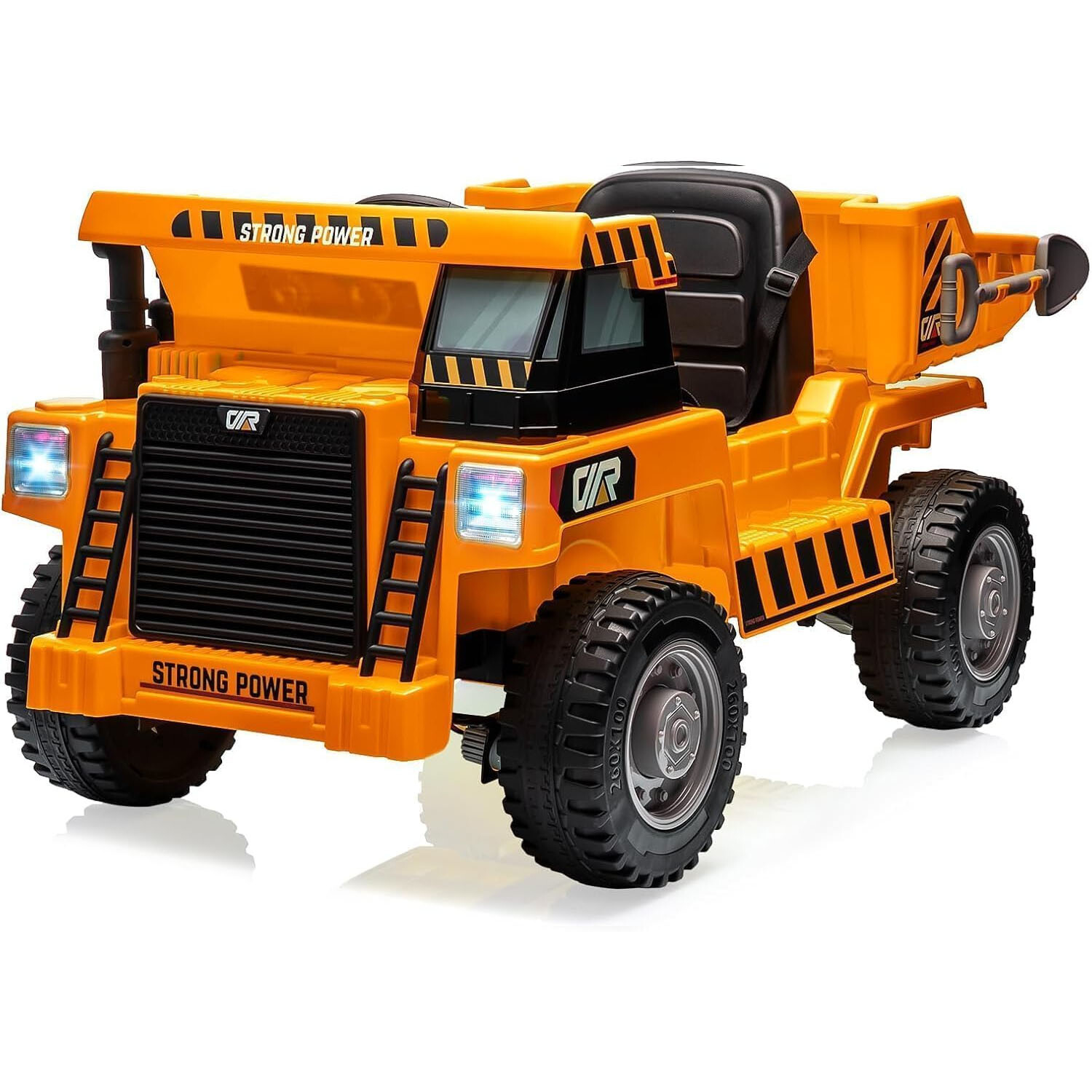 12V Ride-on Dump Truck, 4-Wheel Battery Powered Toy Cars With Electric Dump Bed