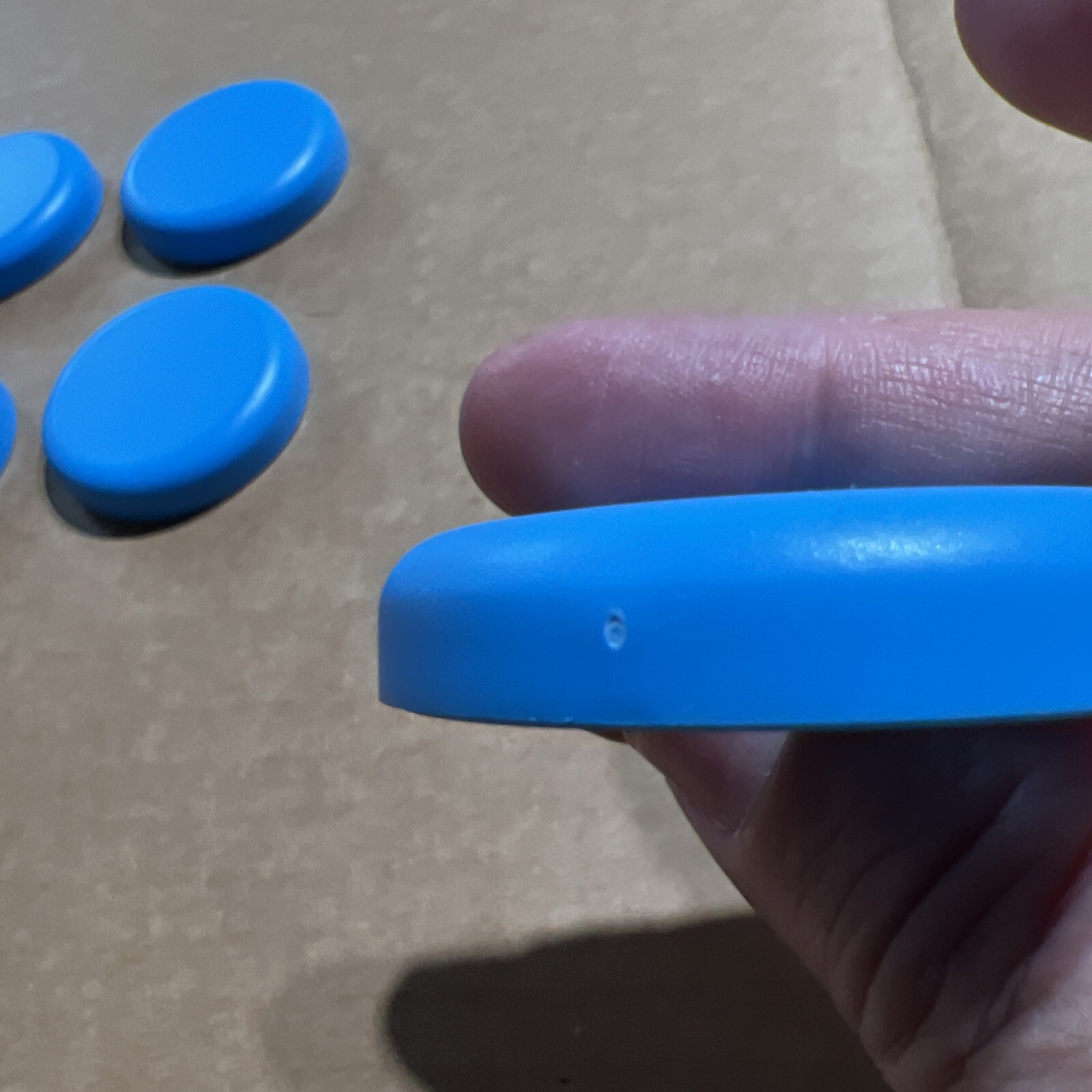 Peg Perego Thomas the Train Ride-On Replacement Part~BLUE WHEEL CAP COVERS (X6)