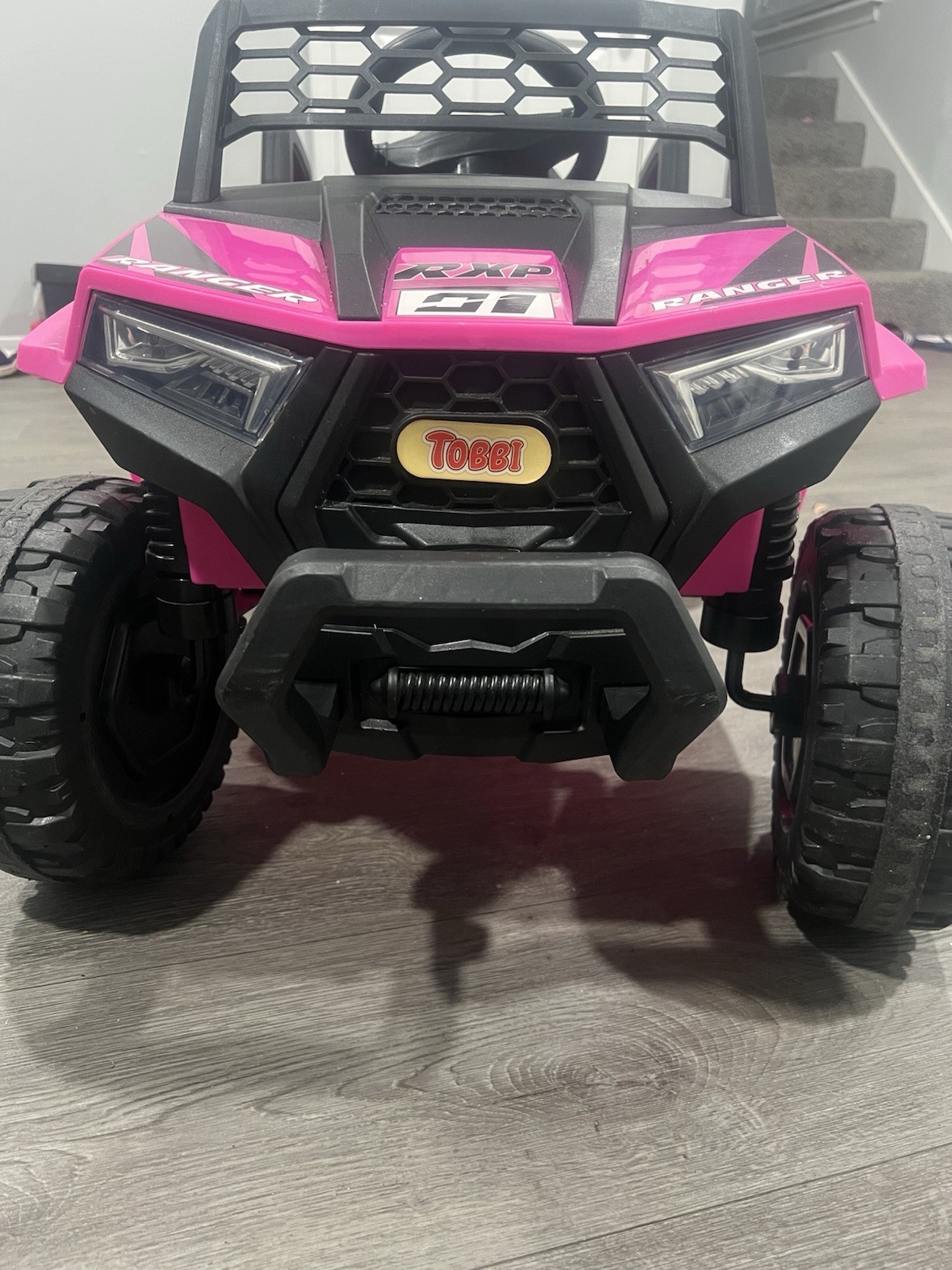 Tobbi Pink RXP 1000 Battery Operated Ride-On Toy Car for Kids