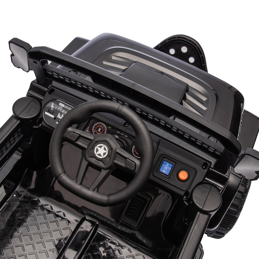 12V Kids Ride On Electric Truck Car W/Parents Control,2WD,Four-wheel suspension
