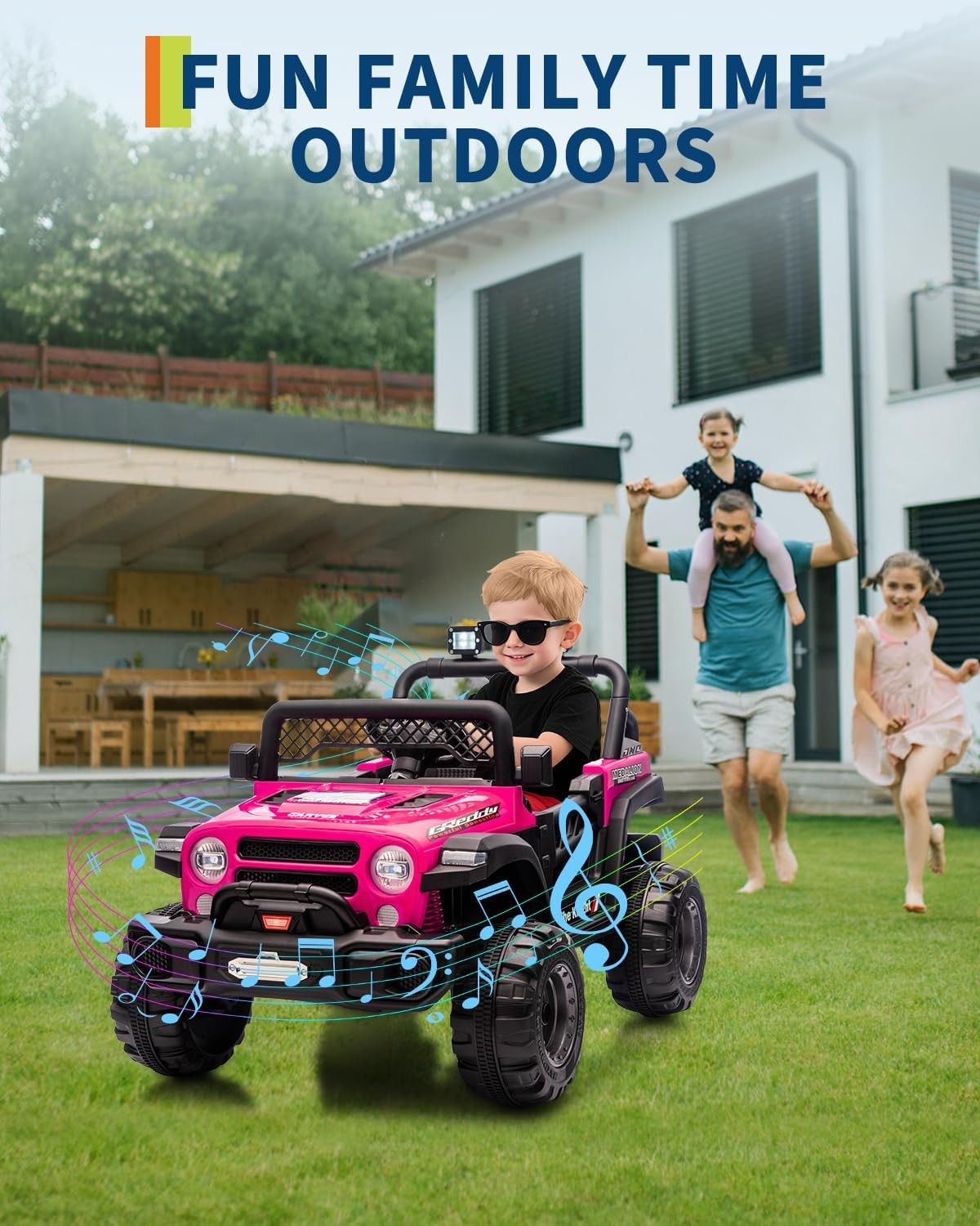 12V Kids Ride on Truck Toys for Big Kids Electric Vehicle with Parent Remote