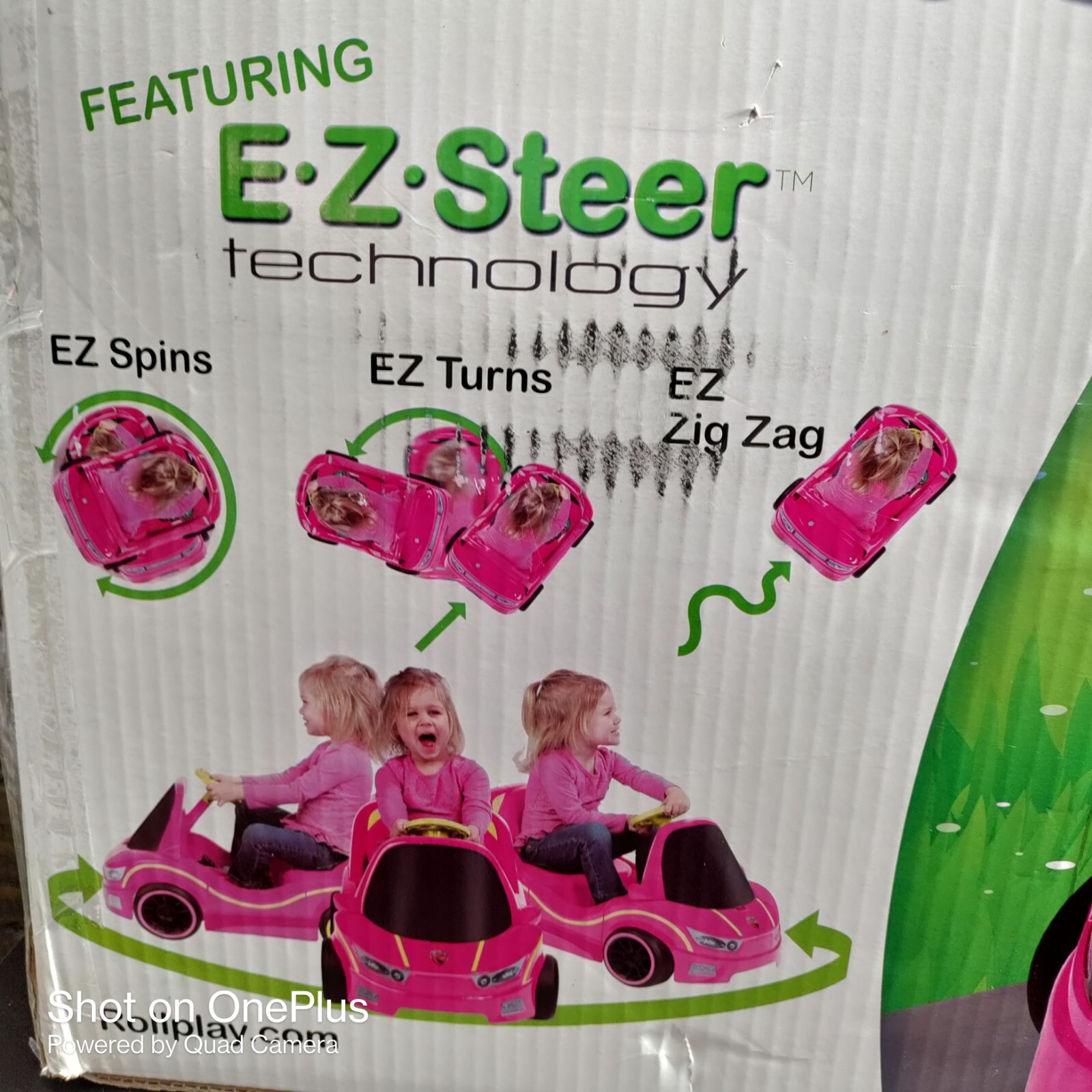 Rollplay Dizzy Driver 6-Volt Battery Operated Ride-On Power Wheel Car Pink Age 1